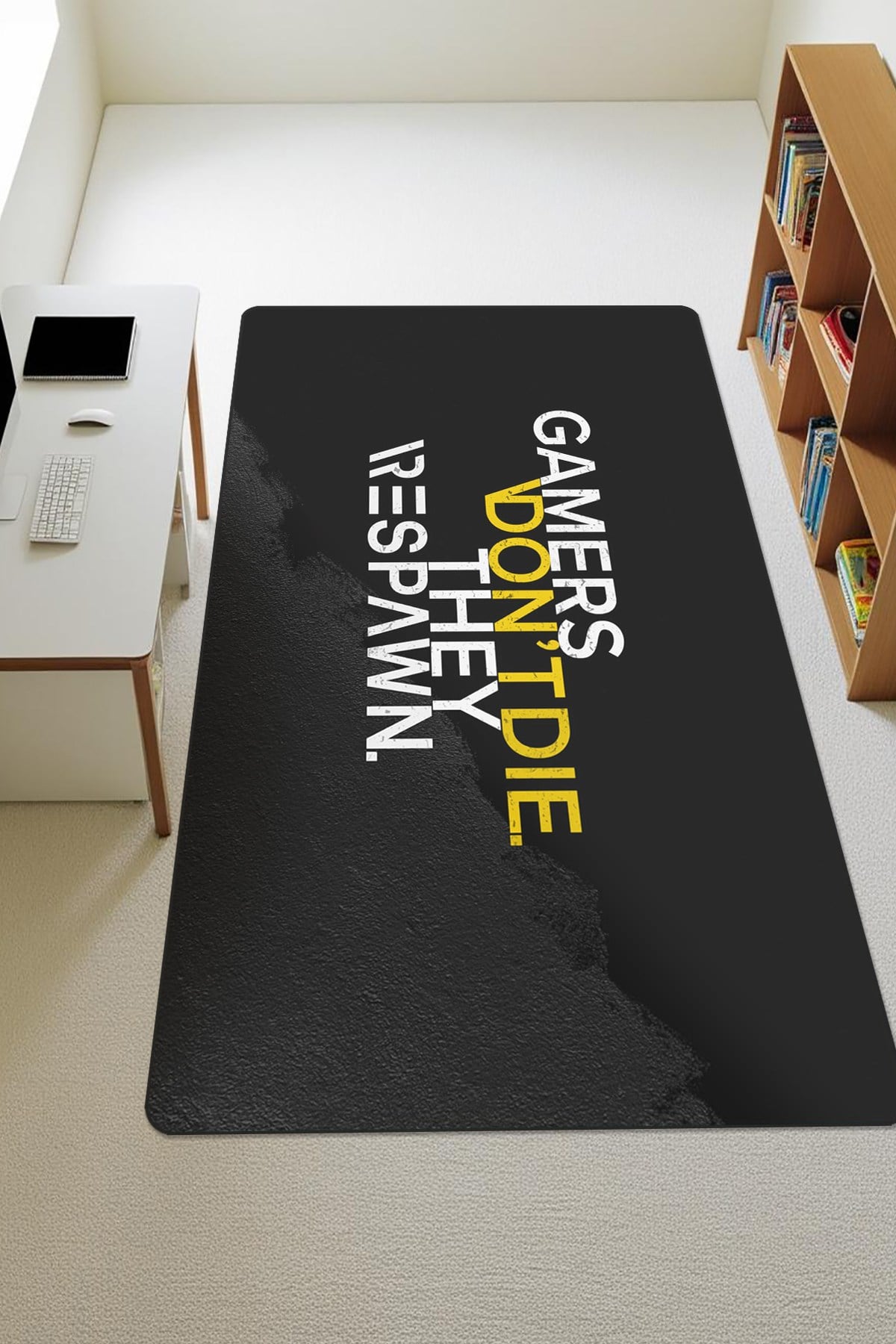 Modern Dijital Baskı Kaymaz Taban Çocuk ve Genç Odası Halısı H0262
