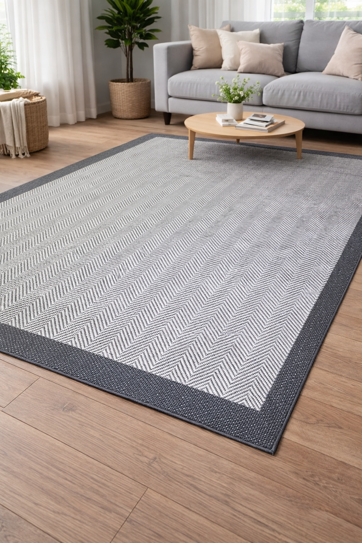 Modern Sisal Serisi Dijital Baskı Sisal Dokuma Halı SLH004