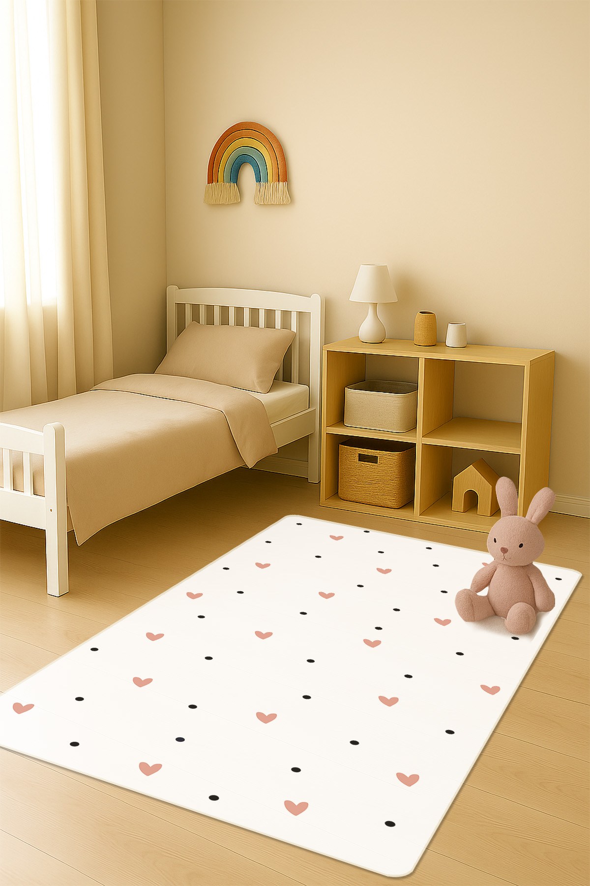 Modern Dijital Baskı Kaymaz Taban Çocuk ve Genç Odası Halısı H0629