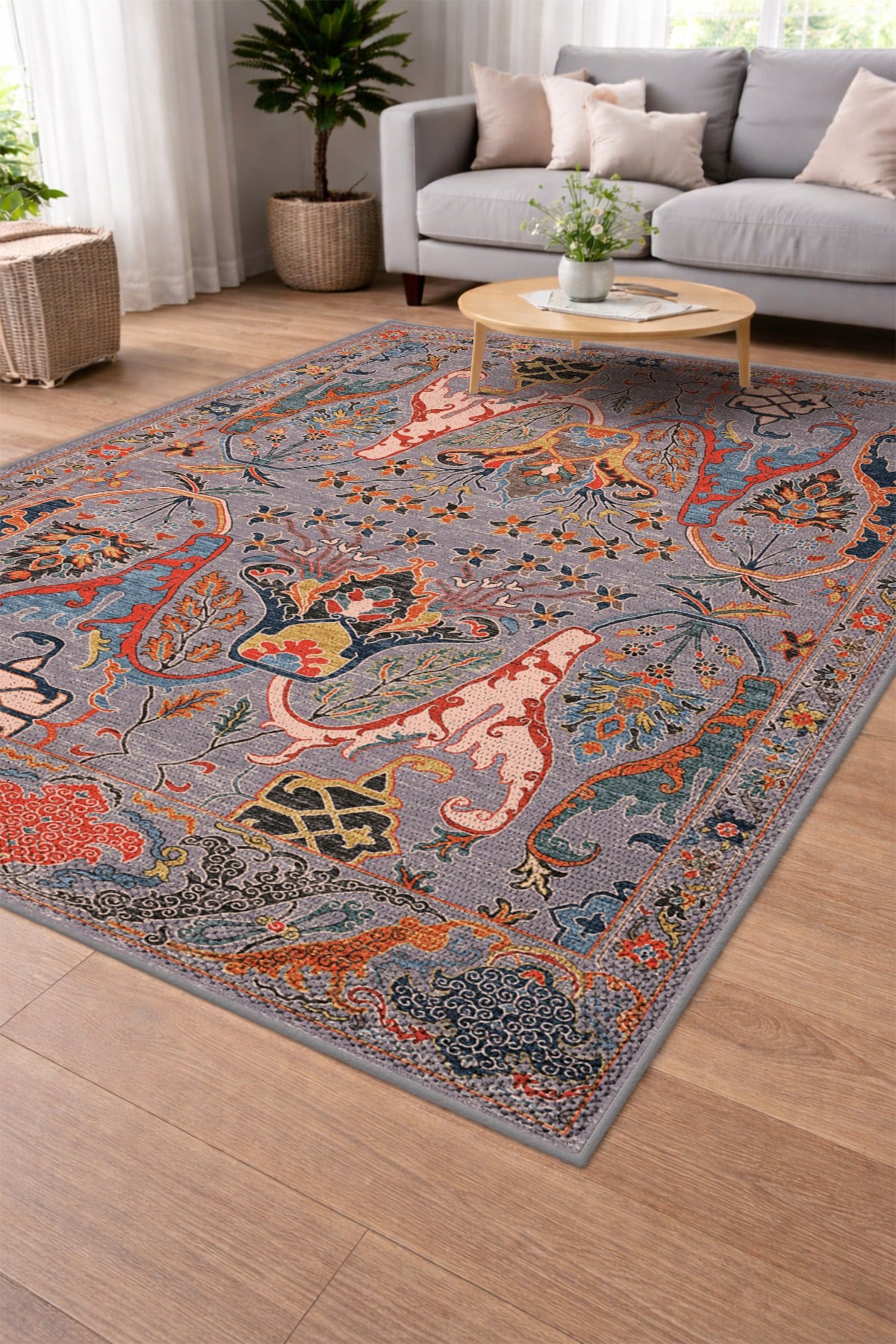 Modern Sisal Serisi Dijital Baskı Sisal Dokuma Halı SLH048