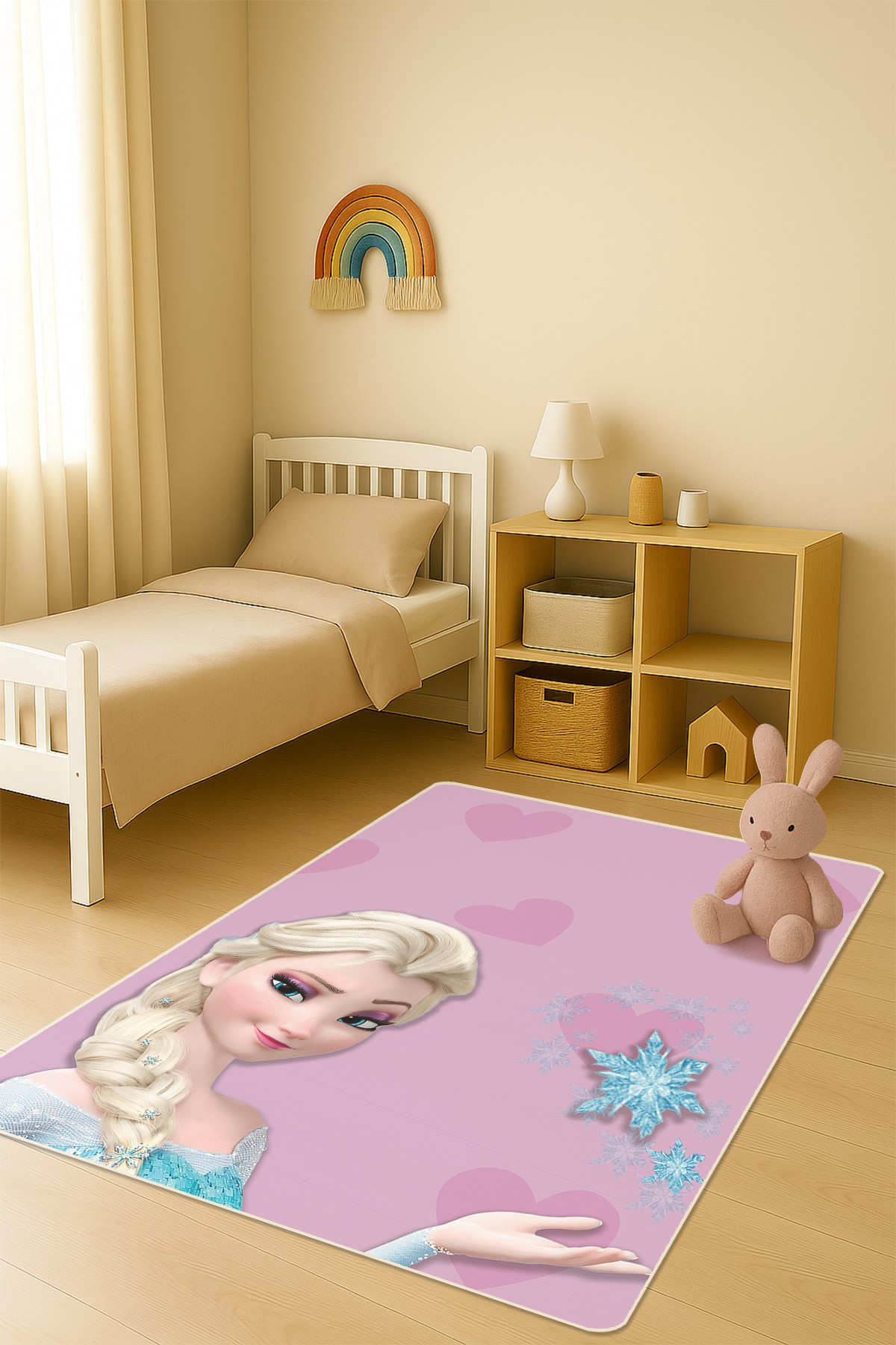 Modern Dijital Baskı Kaymaz Taban Çocuk ve Genç Odası Halısı H0976