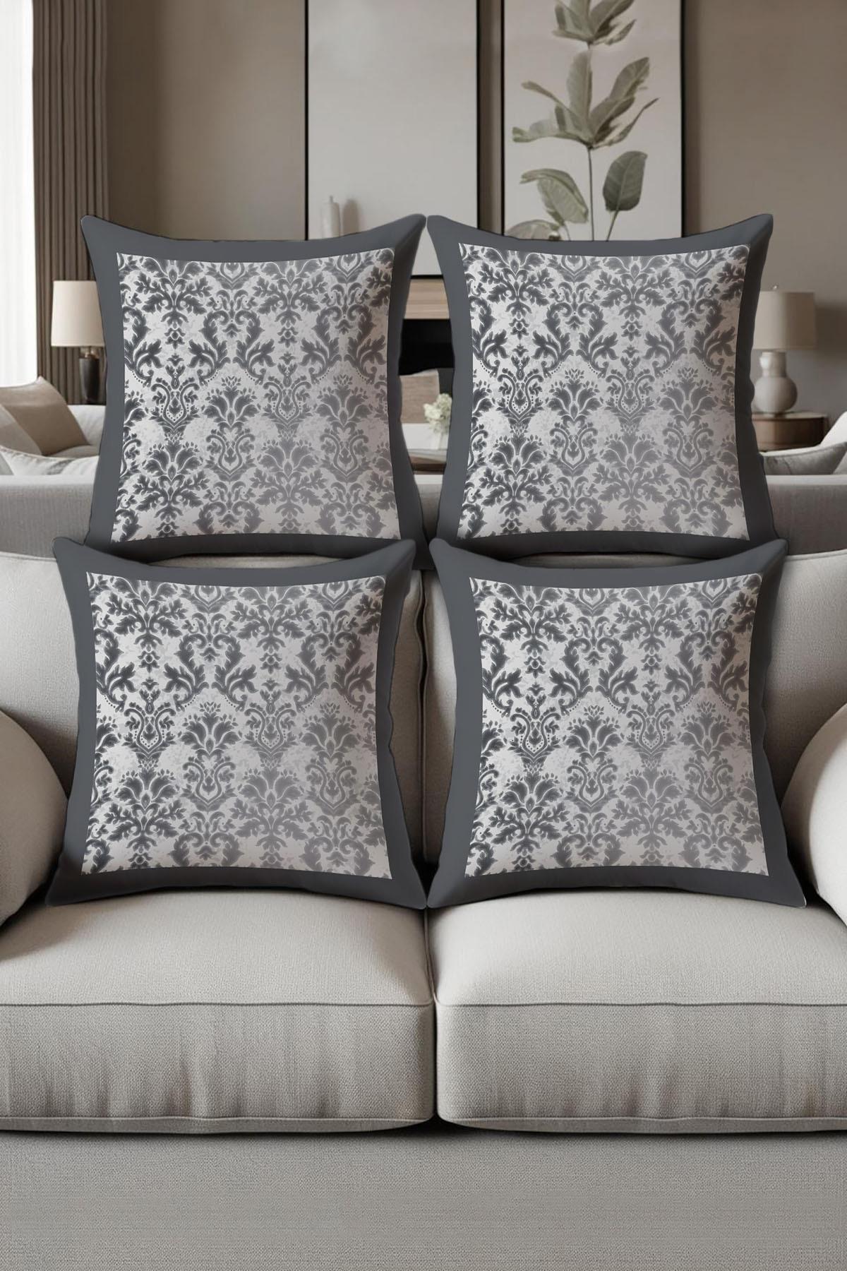 Dijital Baskılı Yumuşak Dokulu 4’lü Kırlent Kılıfı Takımı (43x43 cm) KRL0033
