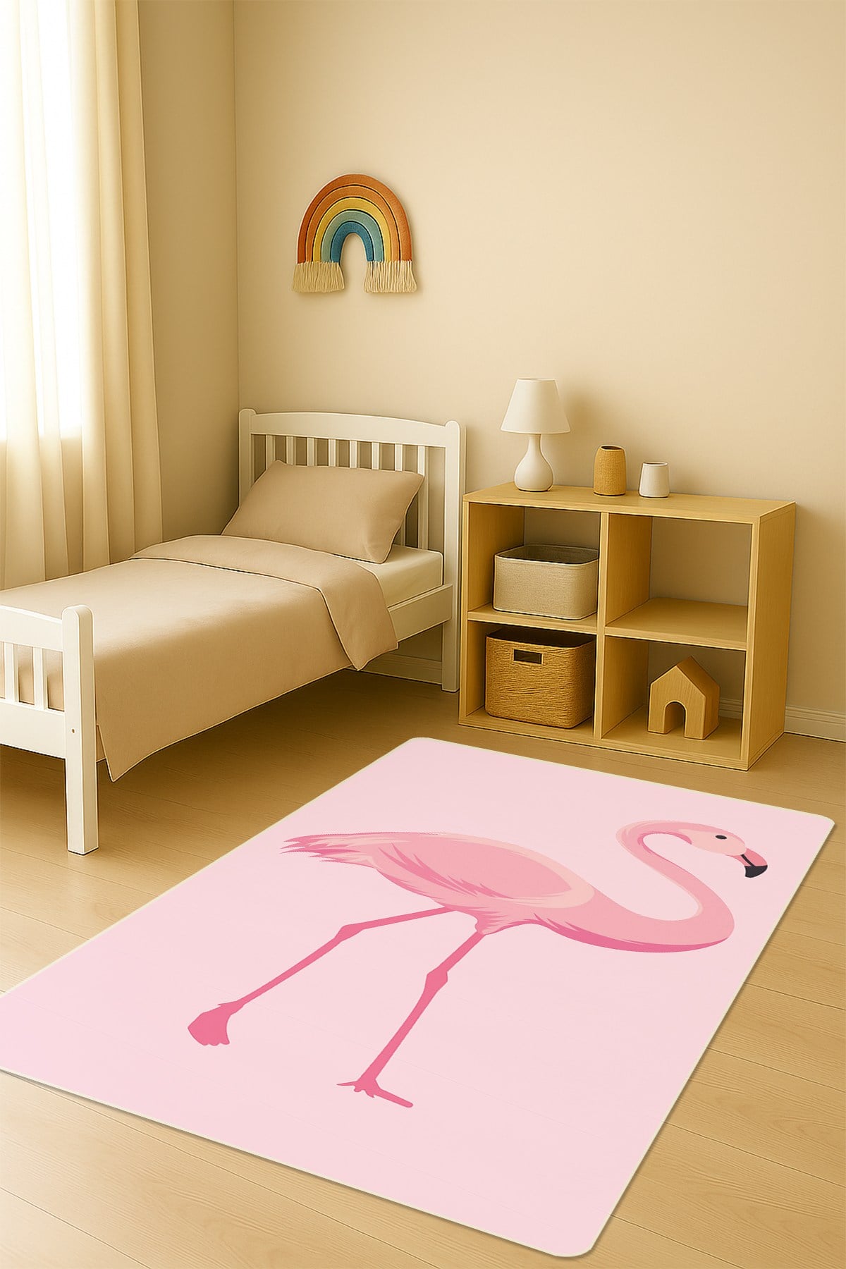 Modern Dijital Baskı Kaymaz Taban Çocuk ve Genç Odası Halısı H0795