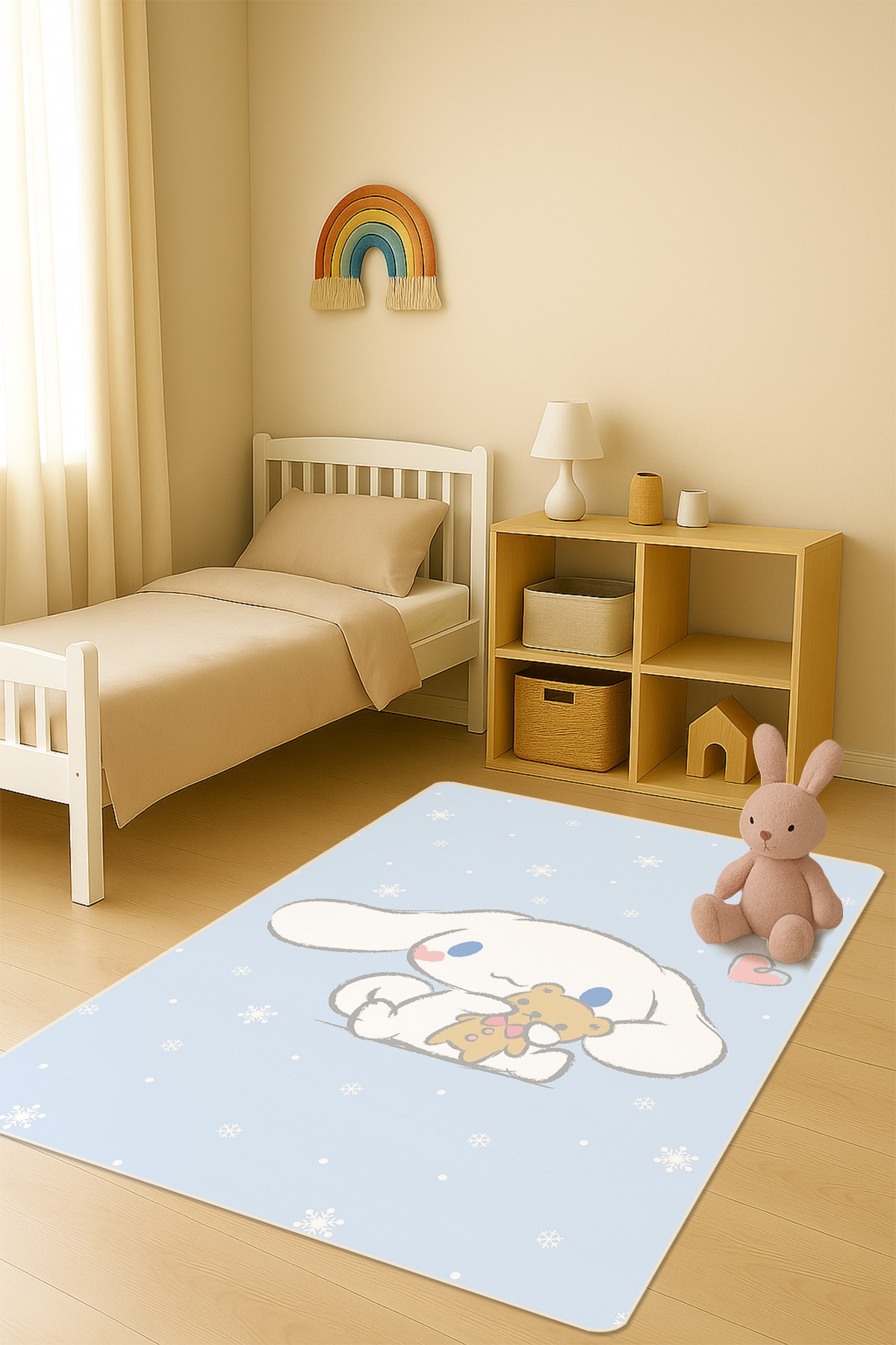 Modern Dijital Baskı Kaymaz Taban Çocuk ve Genç Odası Halısı H0802