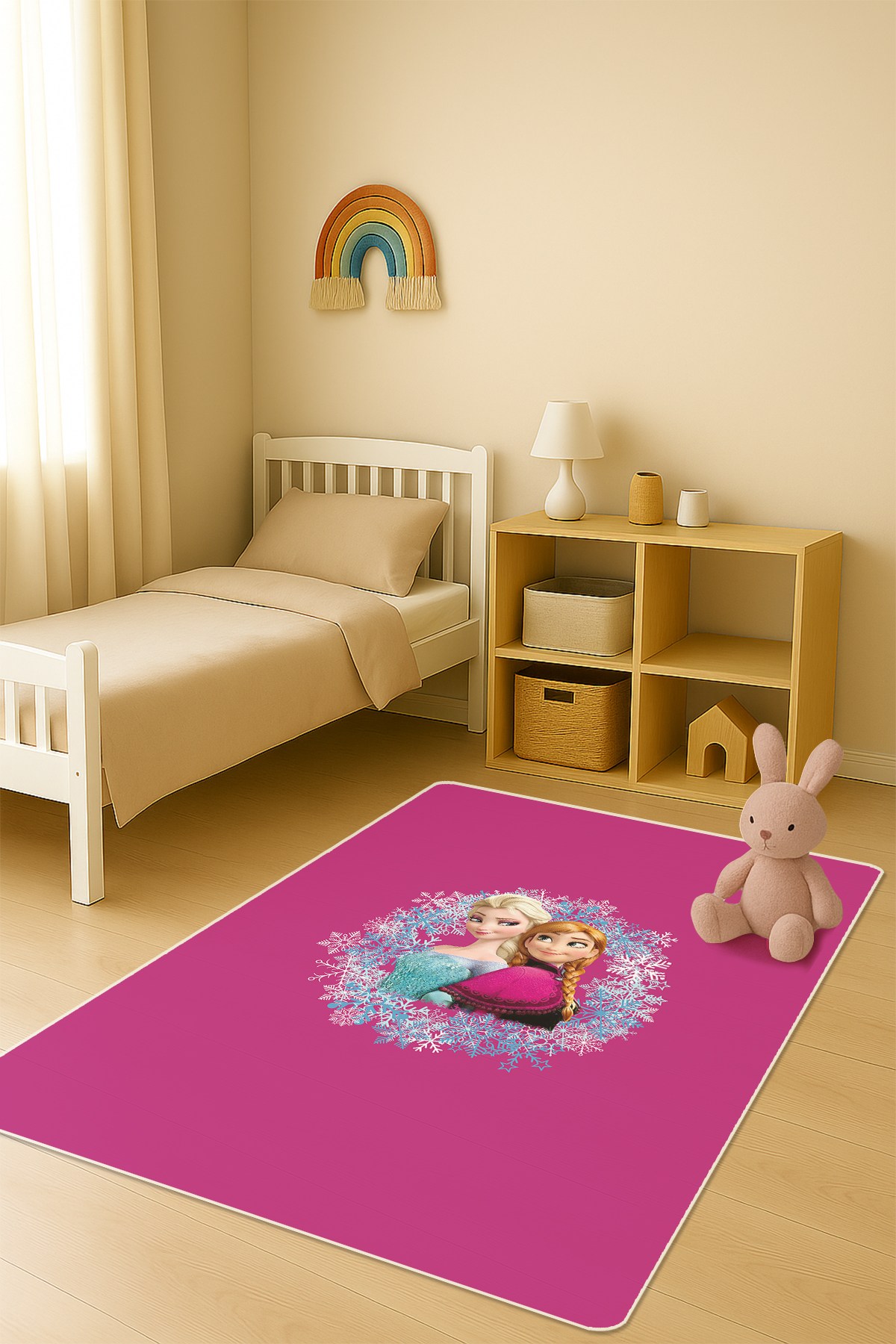 Modern Dijital Baskı Kaymaz Taban Çocuk ve Genç Odası Halısı H0972