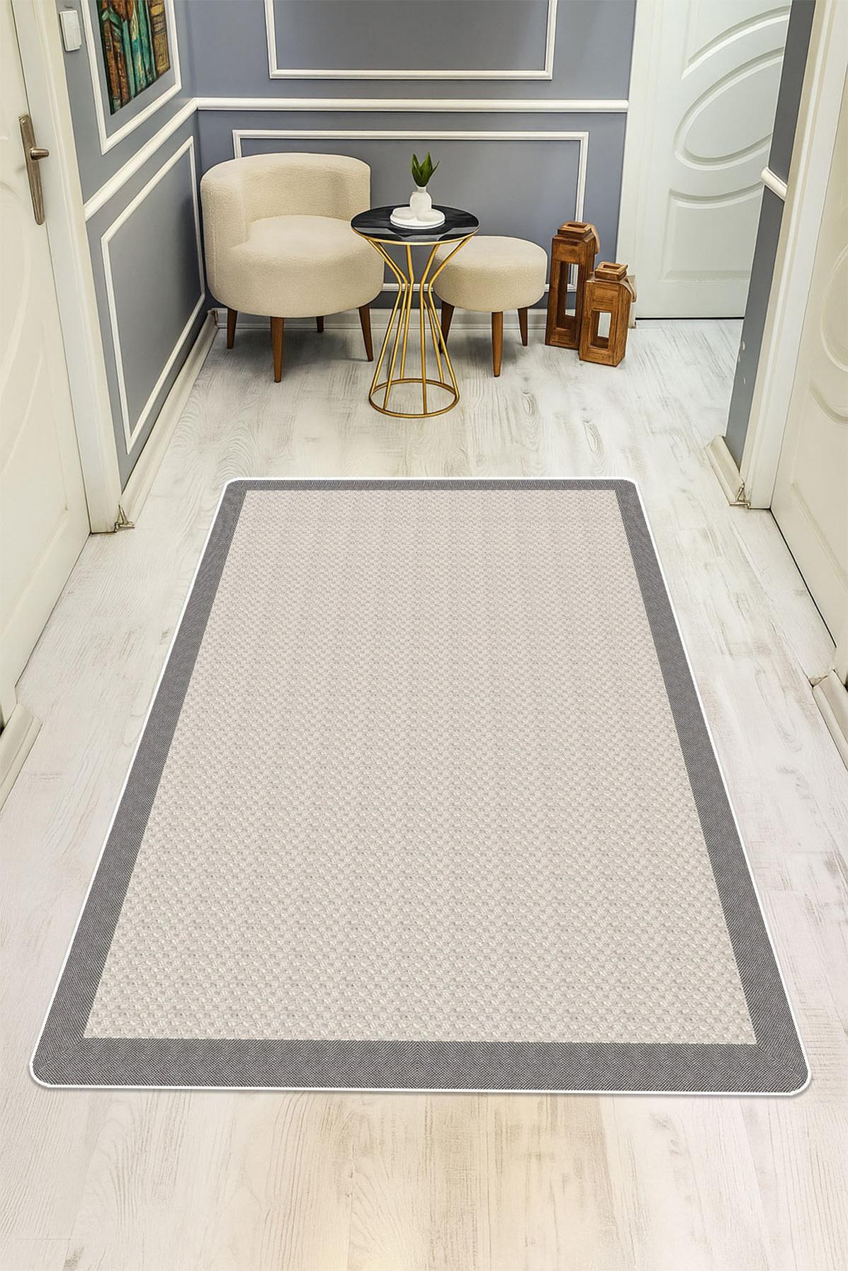 Modern Desenli Dijital Baskı Kaymaz Taban Halı H0268