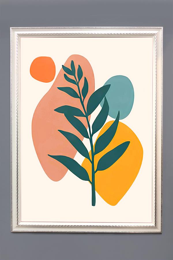 Bohem Desenli Çerçeveli Duvar Tablosu 50x70cm BOHEM07