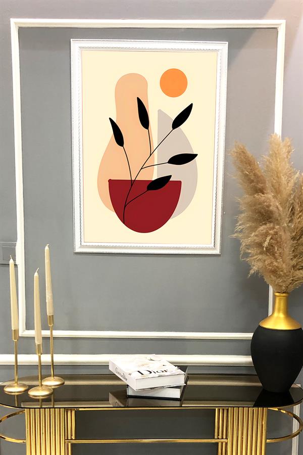Bohem Desenli Çerçeveli Duvar Tablosu 50x70cm BOHEM04