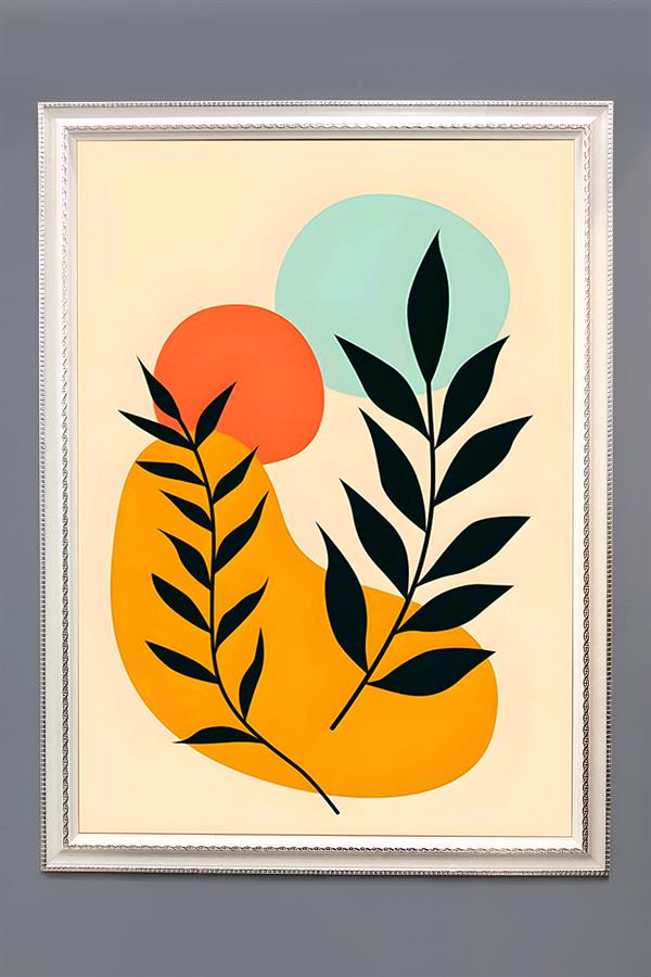 Bohem Desenli Çerçeveli Duvar Tablosu 50x70cm BOHEM03