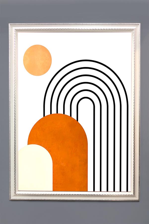 Bohem Desenli Çerçeveli Duvar Tablosu 50x70cm BOHEM10