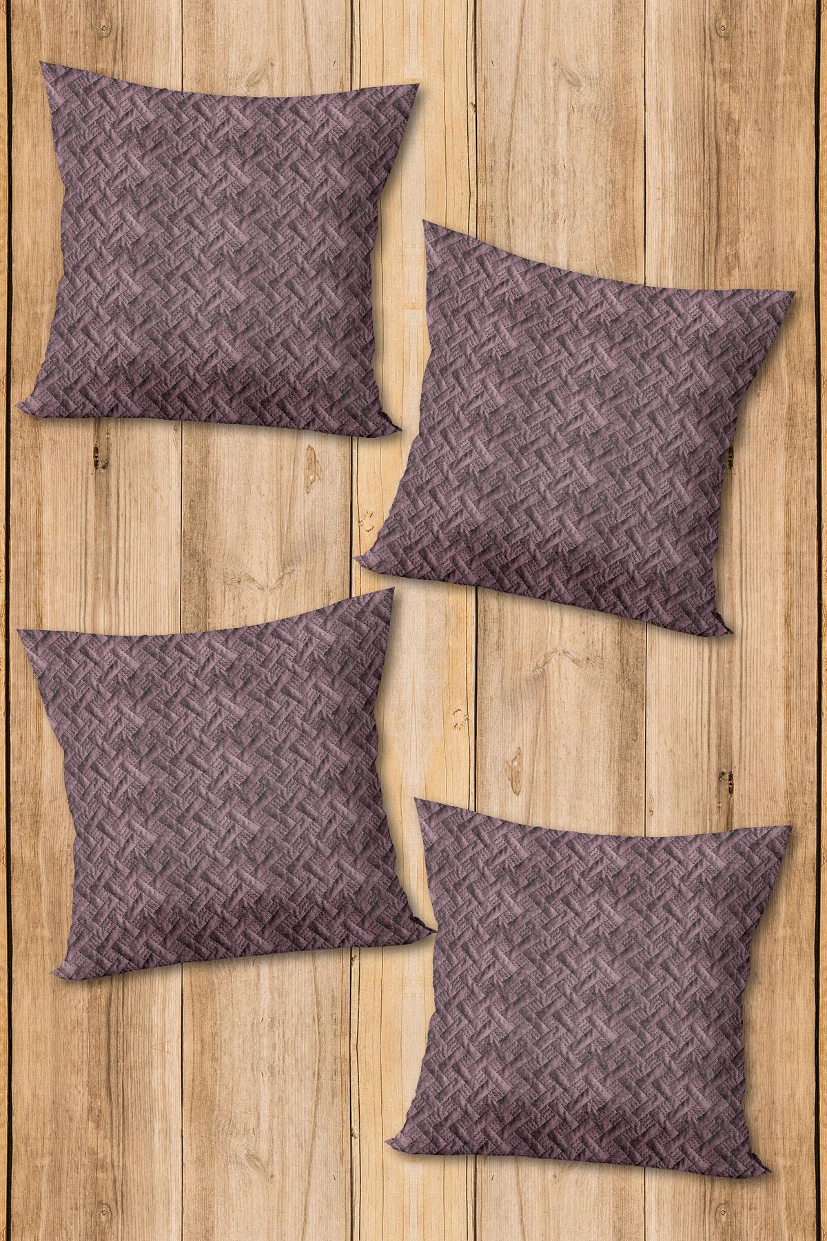 Dijital Baskılı Yumuşak Dokulu 4’lü Kırlent Kılıfı Takımı (43x43 cm) KRL0017