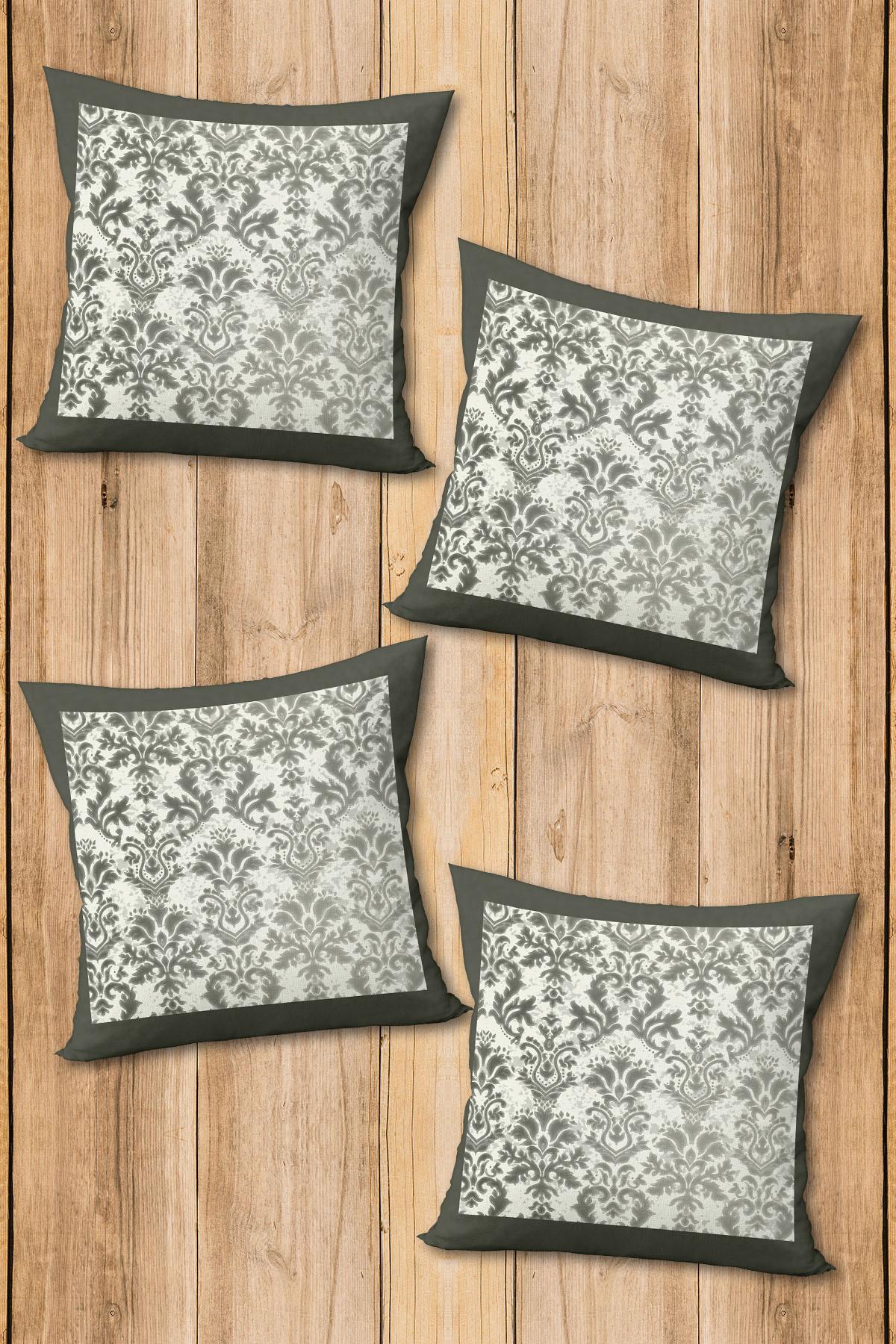 Dijital Baskılı Yumuşak Dokulu 4’lü Kırlent Kılıfı Takımı (43x43 cm) KRL0032