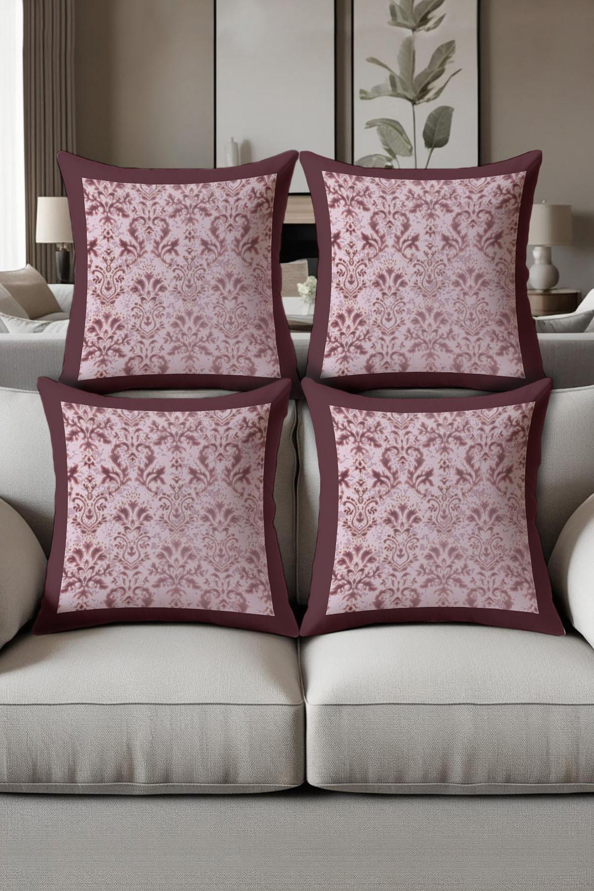 Dijital Baskılı Yumuşak Dokulu 4’lü Kırlent Kılıfı Takımı (43x43 cm) KRL0034