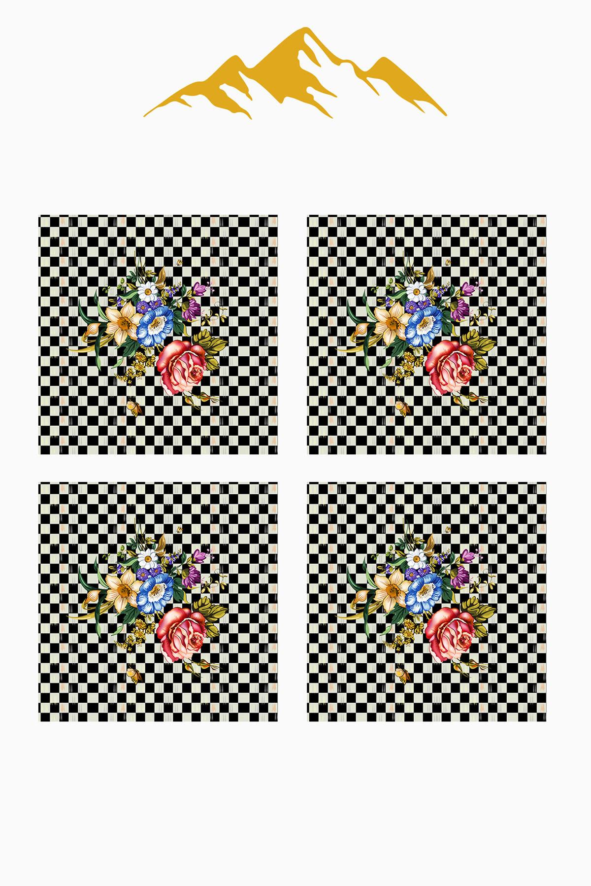 Dijital Baskılı Yumuşak Dokulu 4’lü Kırlent Kılıfı Takımı (43x43 cm) KRL0073