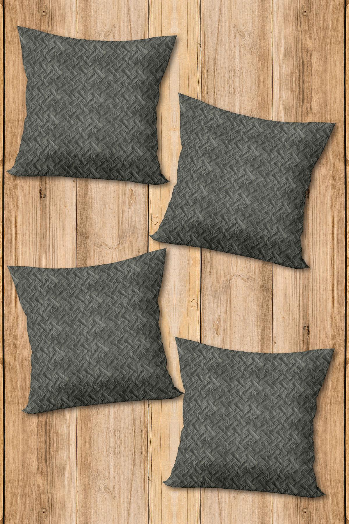 Dijital Baskılı Yumuşak Dokulu 4’lü Kırlent Kılıfı Takımı (43x43 cm) KRL0015