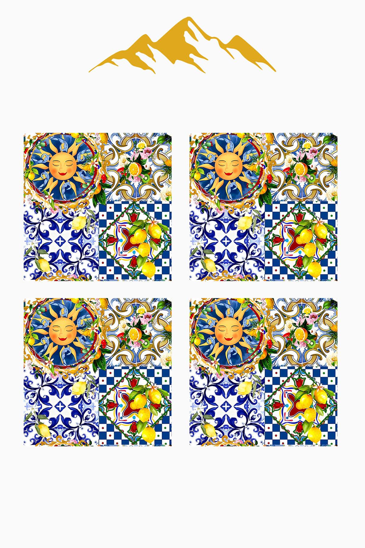 Dijital Baskılı Yumuşak Dokulu 4’lü Kırlent Kılıfı Takımı (43x43 cm) KRL0057