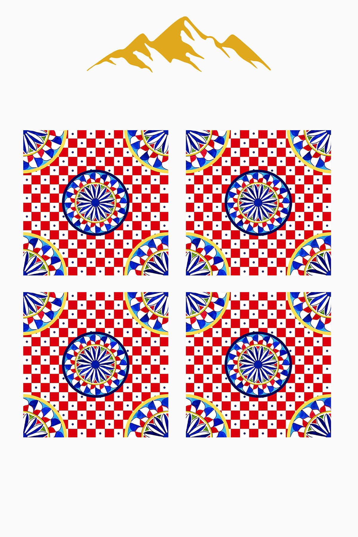 Dijital Baskılı Yumuşak Dokulu 4’lü Kırlent Kılıfı Takımı (43x43 cm) KRL0067