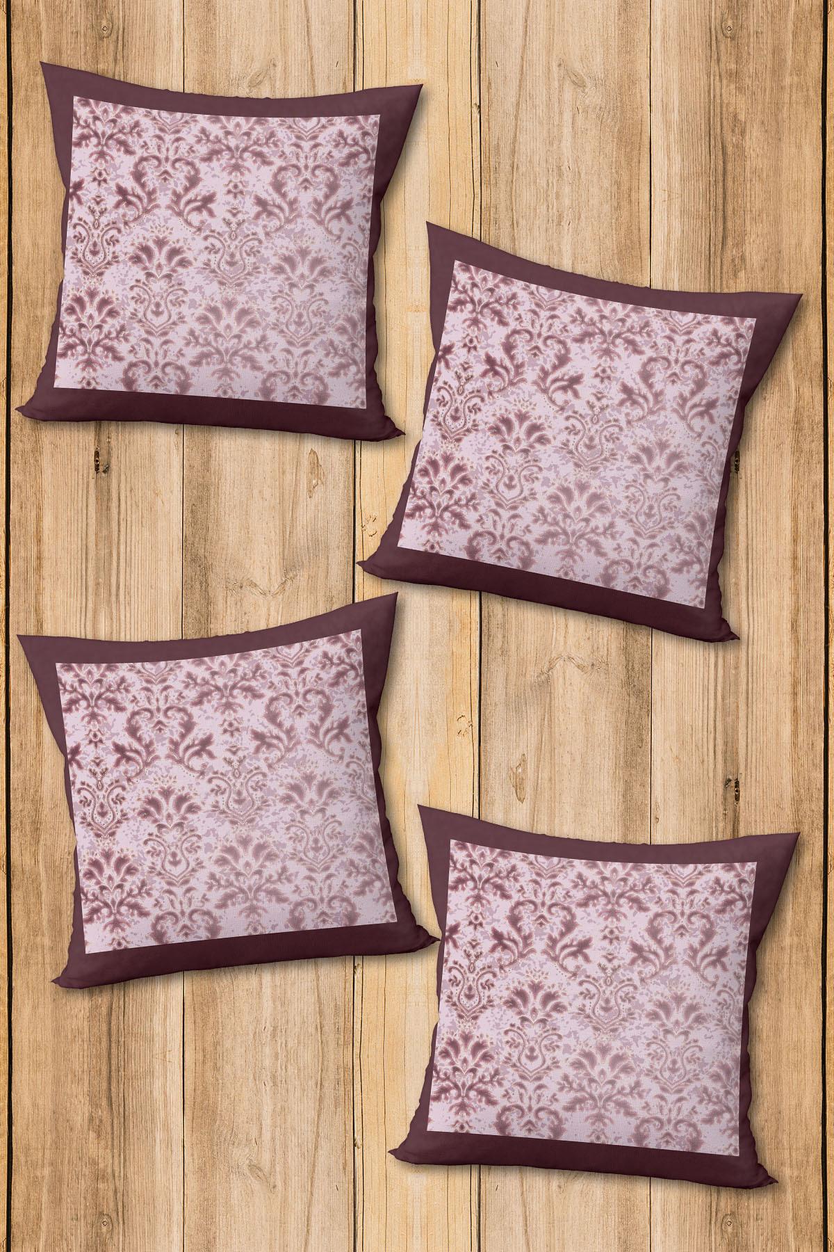 Dijital Baskılı Yumuşak Dokulu 4’lü Kırlent Kılıfı Takımı (43x43 cm) KRL0034