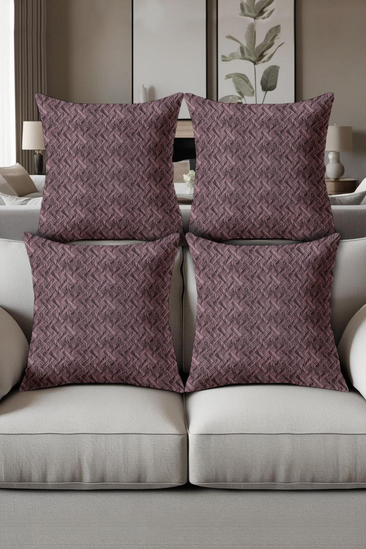 Dijital Baskılı Yumuşak Dokulu 4’lü Kırlent Kılıfı Takımı (43x43 cm) KRL0017
