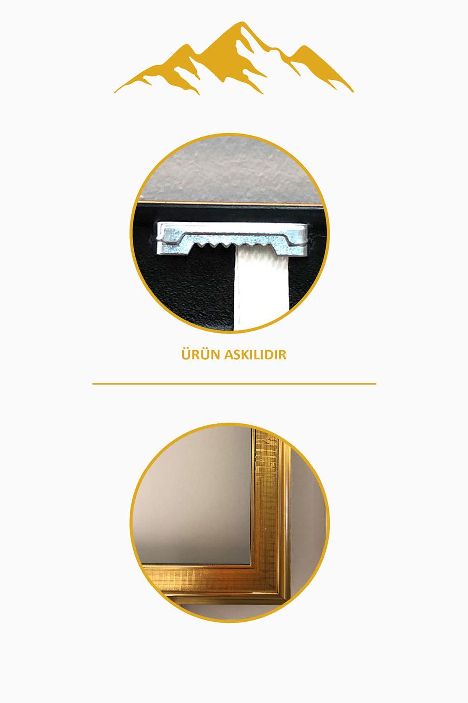 Dijital Kumaş Baskılı Dekoratif Çerçeveli Tablo TBL0001