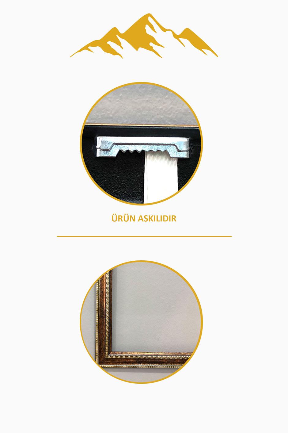 Dijital Kumaş Baskılı Dekoratif Çerçeveli Tablo TBL0002
