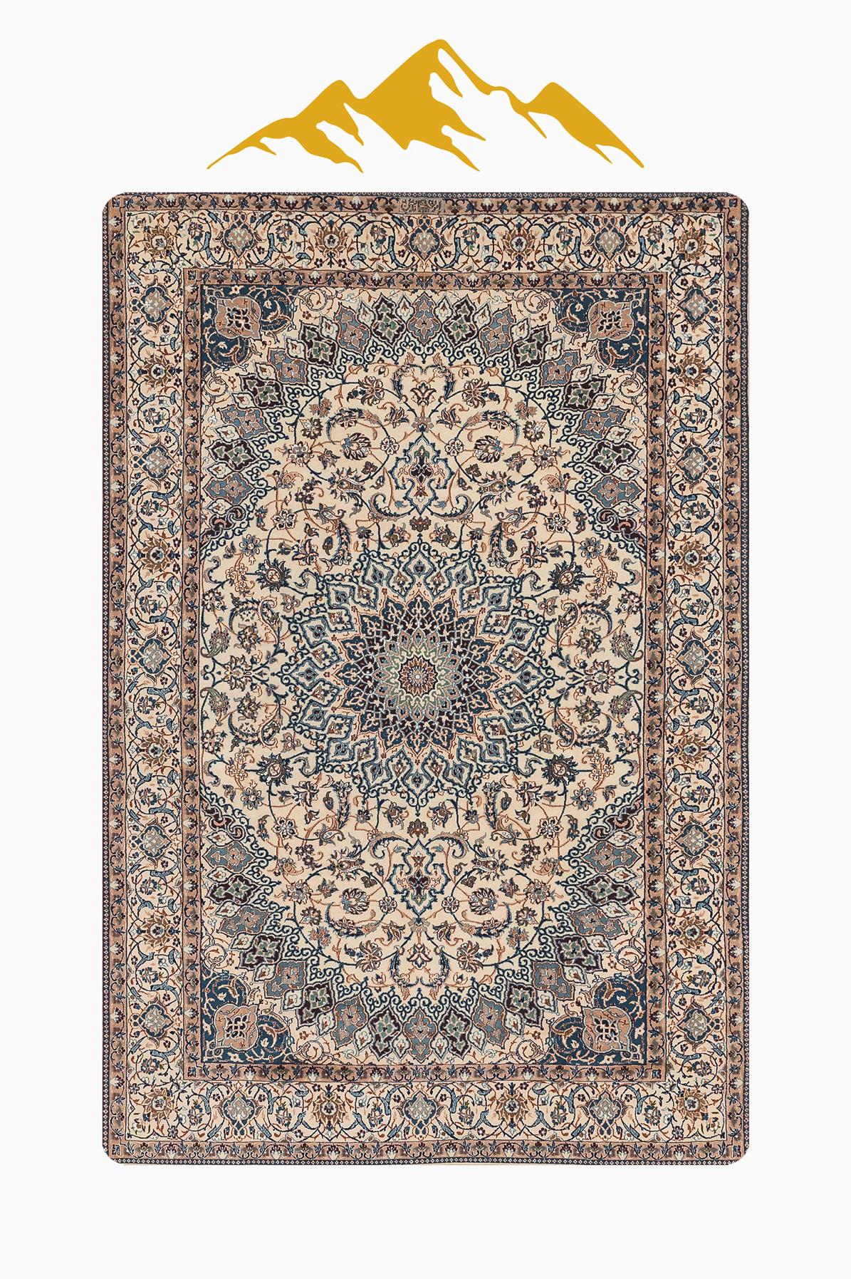 Klasik Desen Dijital Baskı Kaymaz Taban Halı H1100