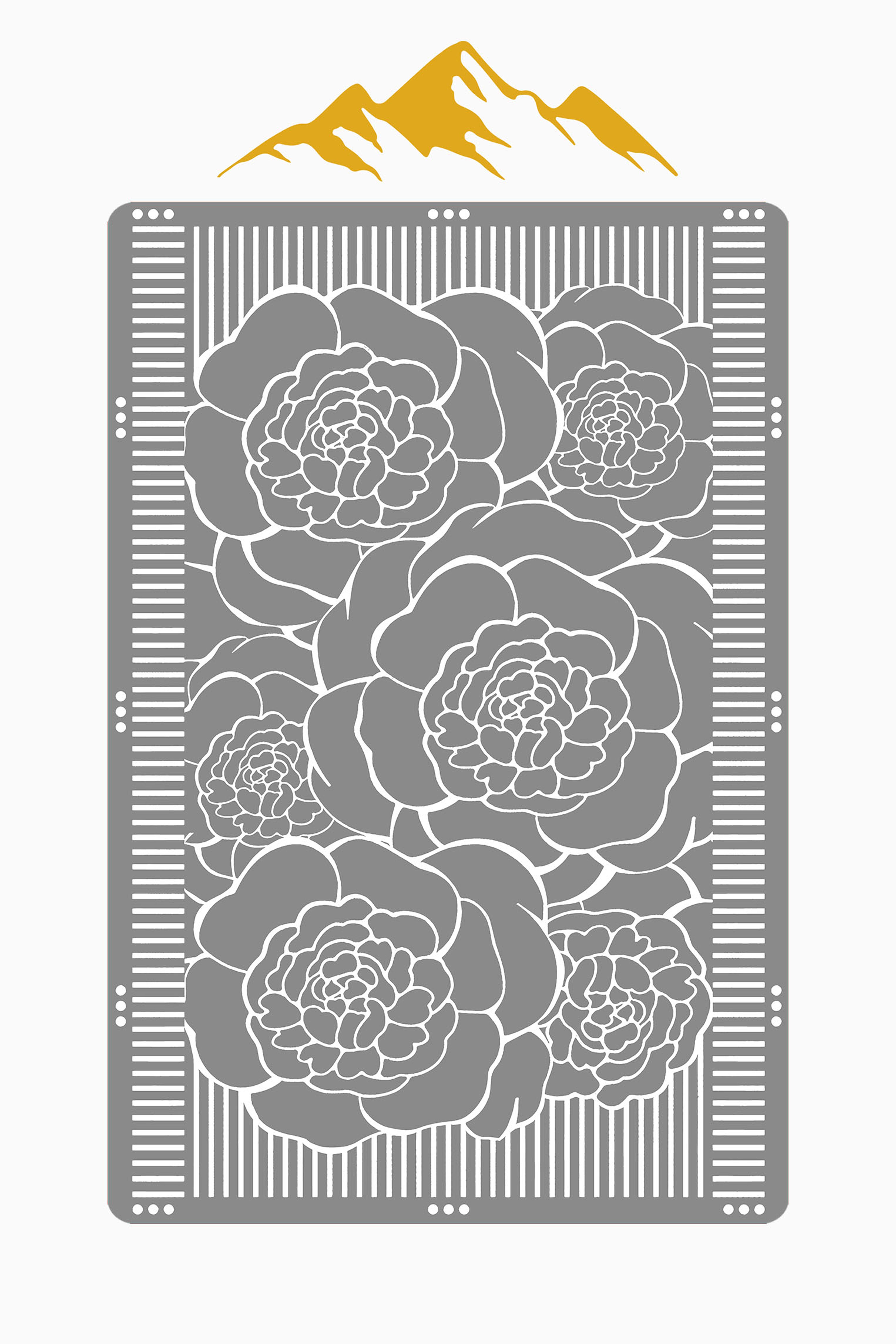 Modern Desenli Dijital Baskı Kaymaz Taban Halı H1102