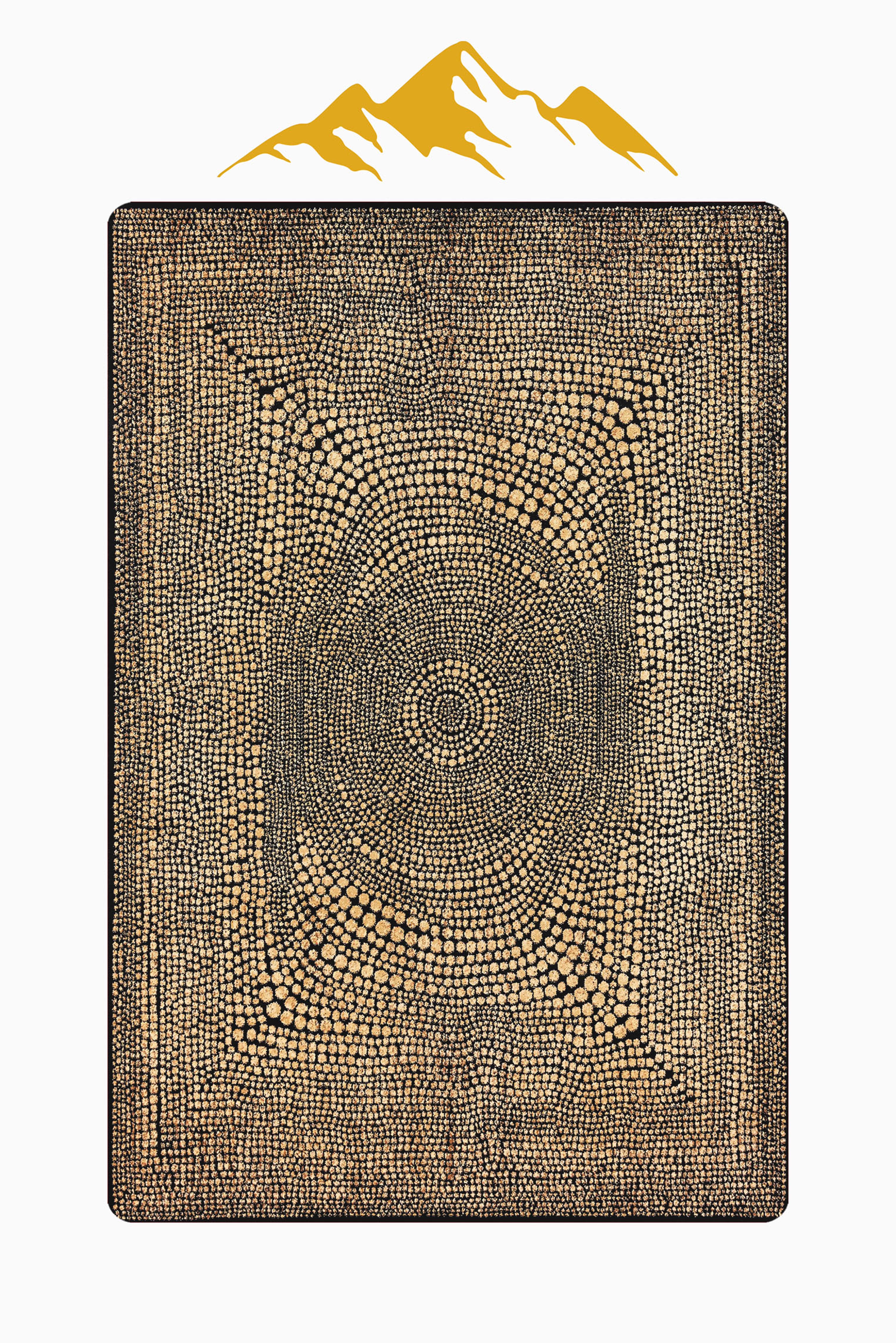 Modern Desenli Dijital Baskı Kaymaz Taban Halı H1119