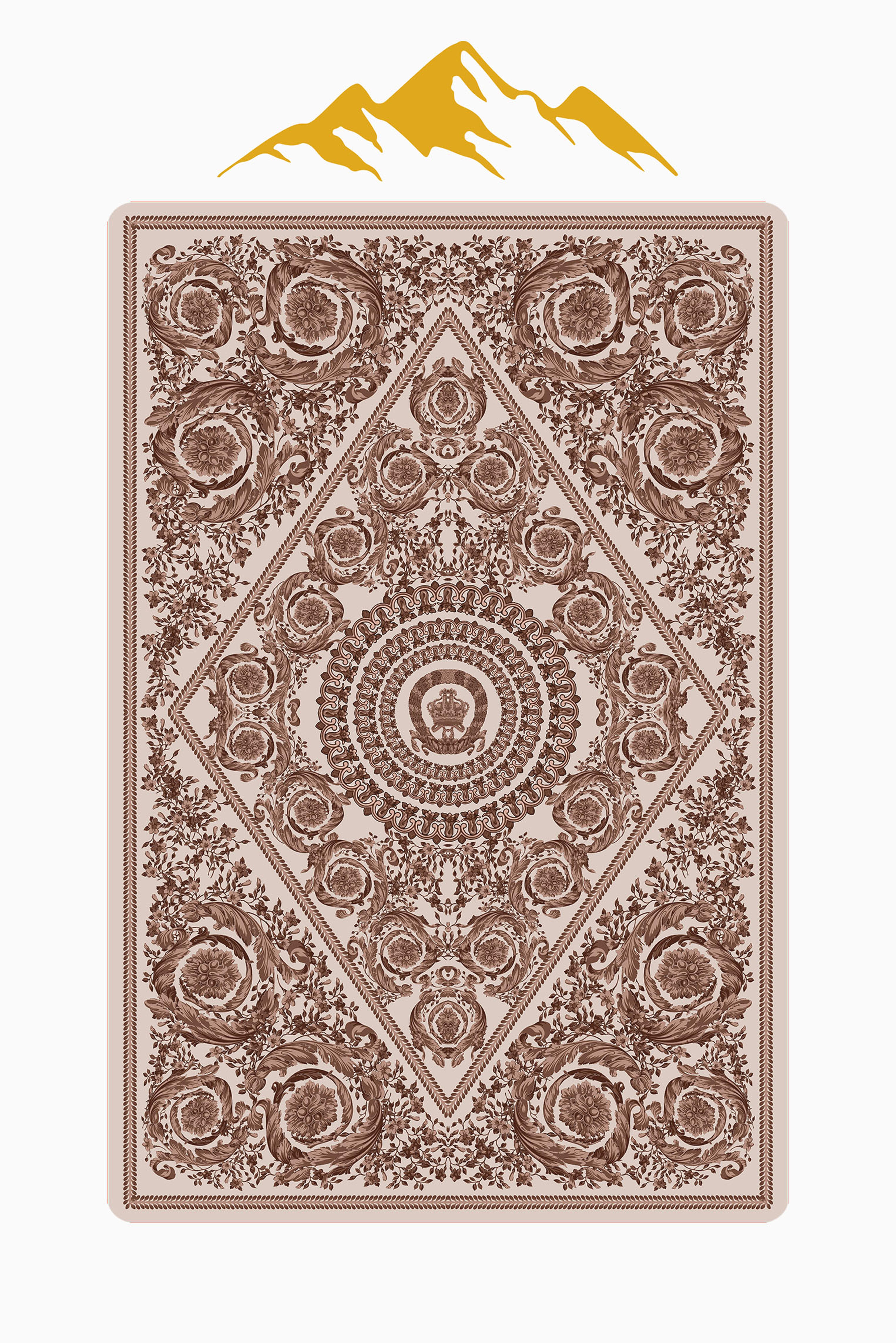 Modern Desenli Dijital Baskı Kaymaz Taban Halı H1096