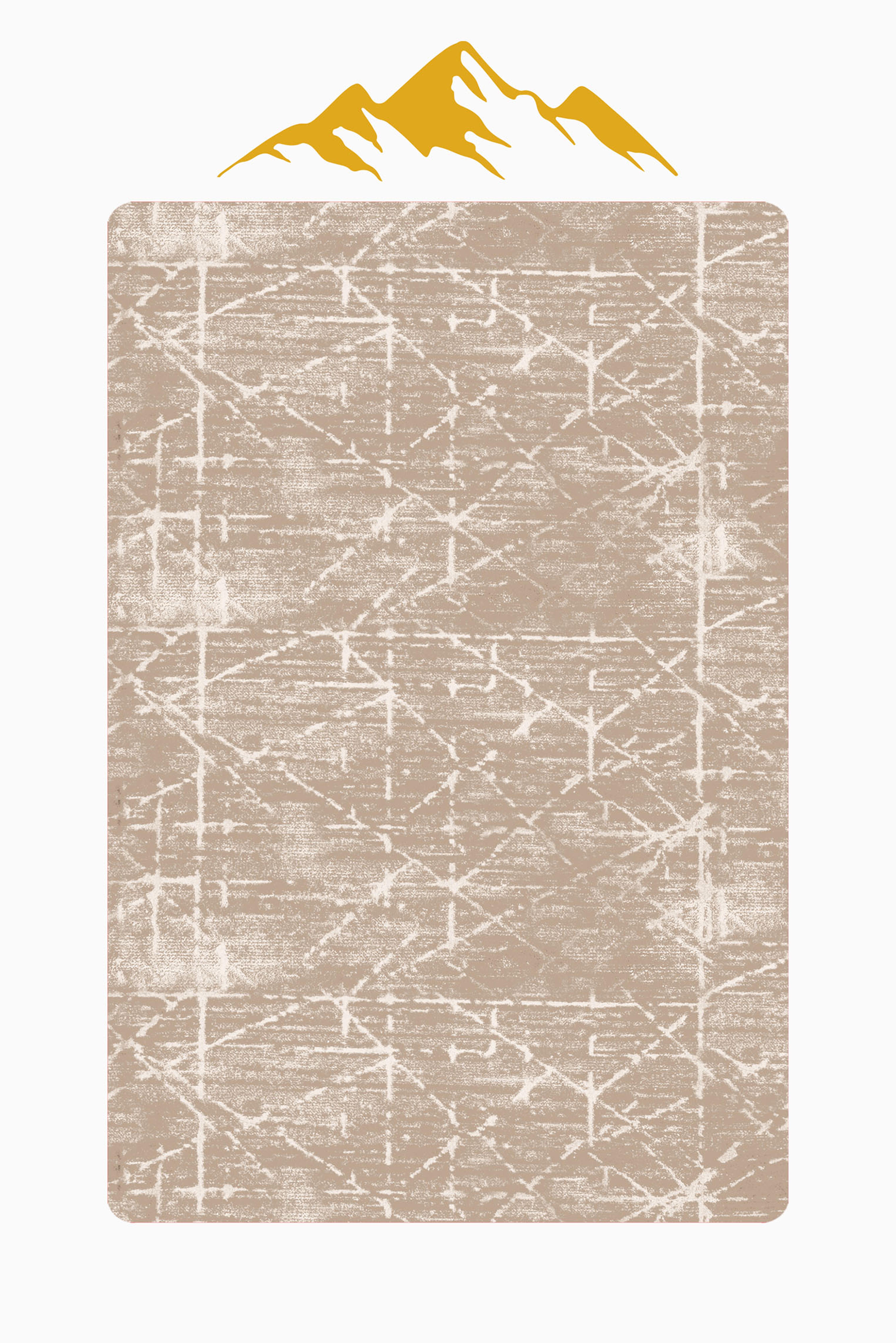 Modern Desenli Dijital Baskı Kaymaz Taban Halı H1039