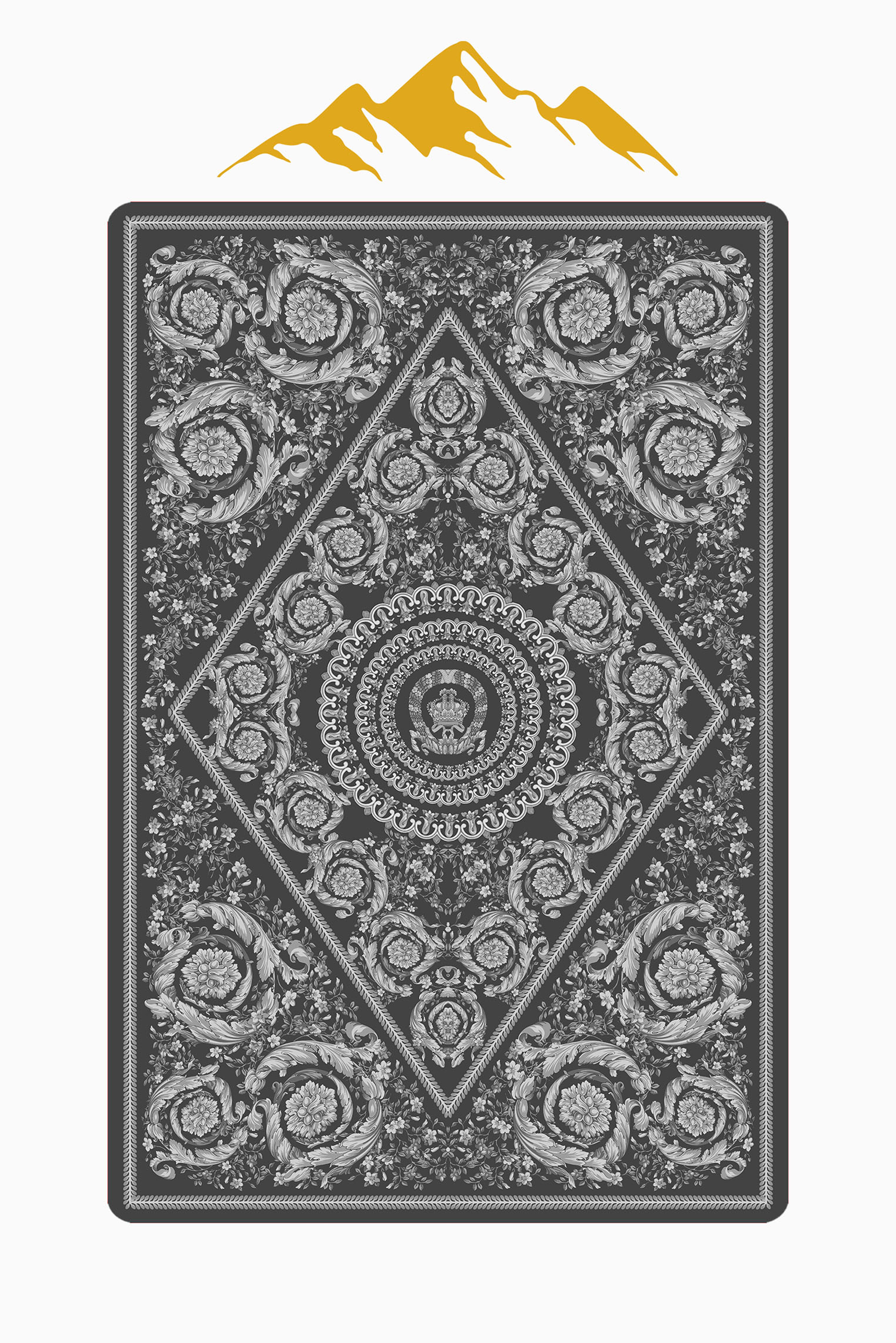 Modern Desenli Dijital Baskı Kaymaz Taban Halı H1099