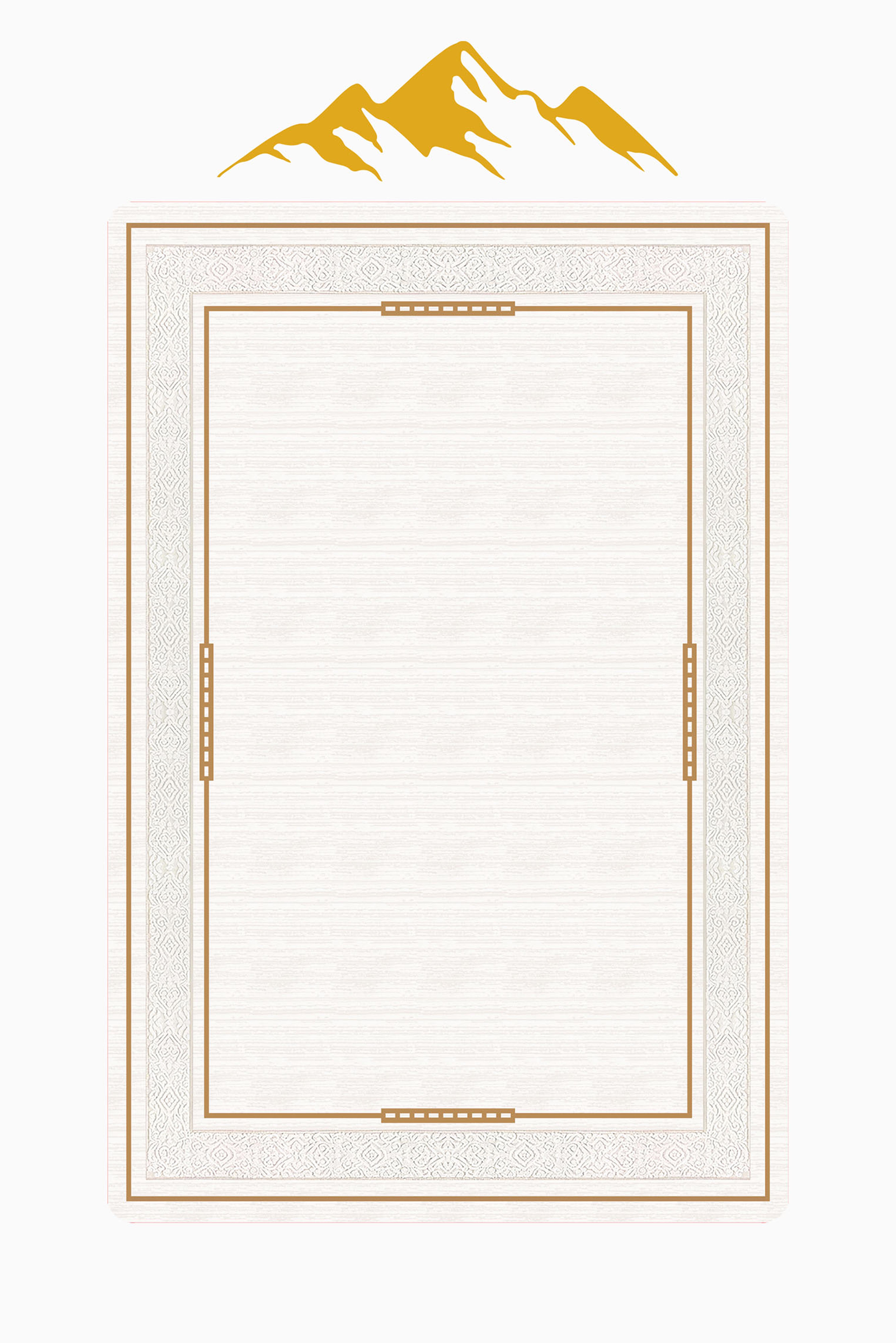 Modern Desenli Dijital Baskı Kaymaz Taban Halı H1034