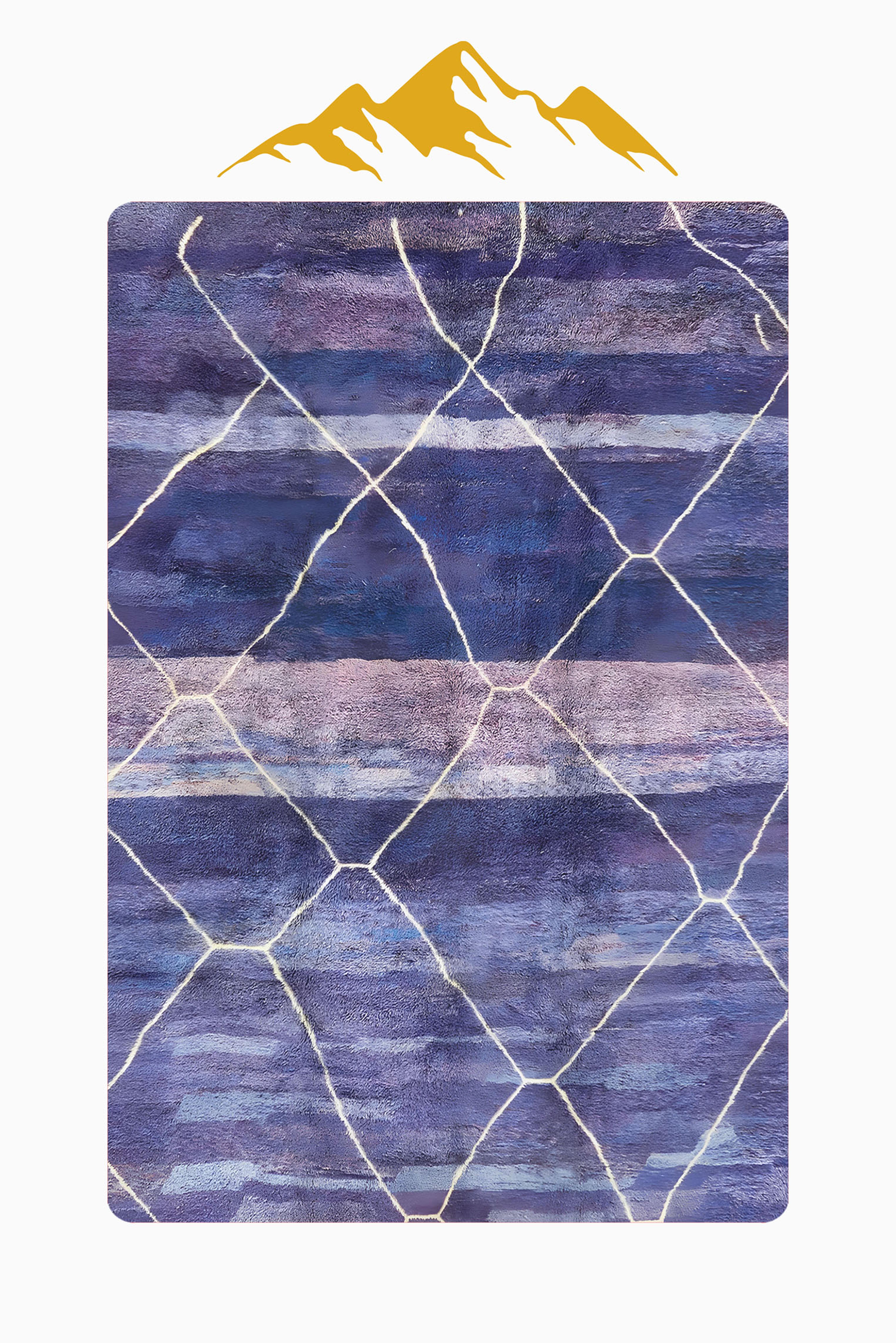 Modern Desenli Dijital Baskı Kaymaz Taban Halı H1040