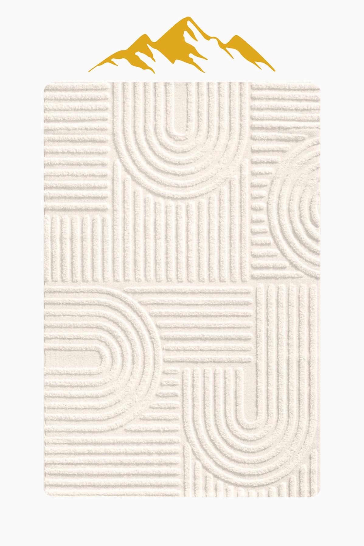 Modern Desenli Dijital Baskı Kaymaz Taban Halı H0272