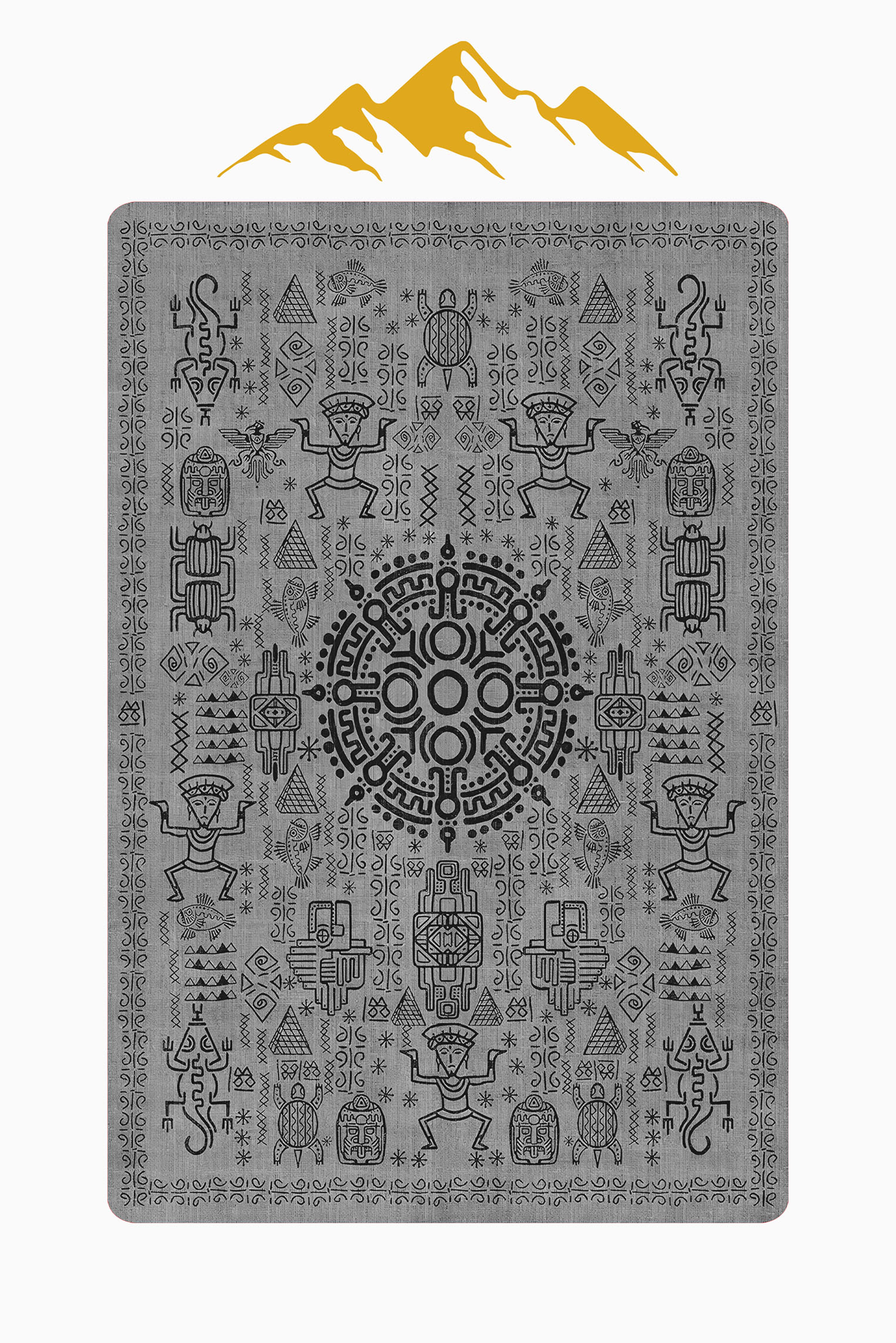 Modern Desenli Dijital Baskı Kaymaz Taban Halı H1092