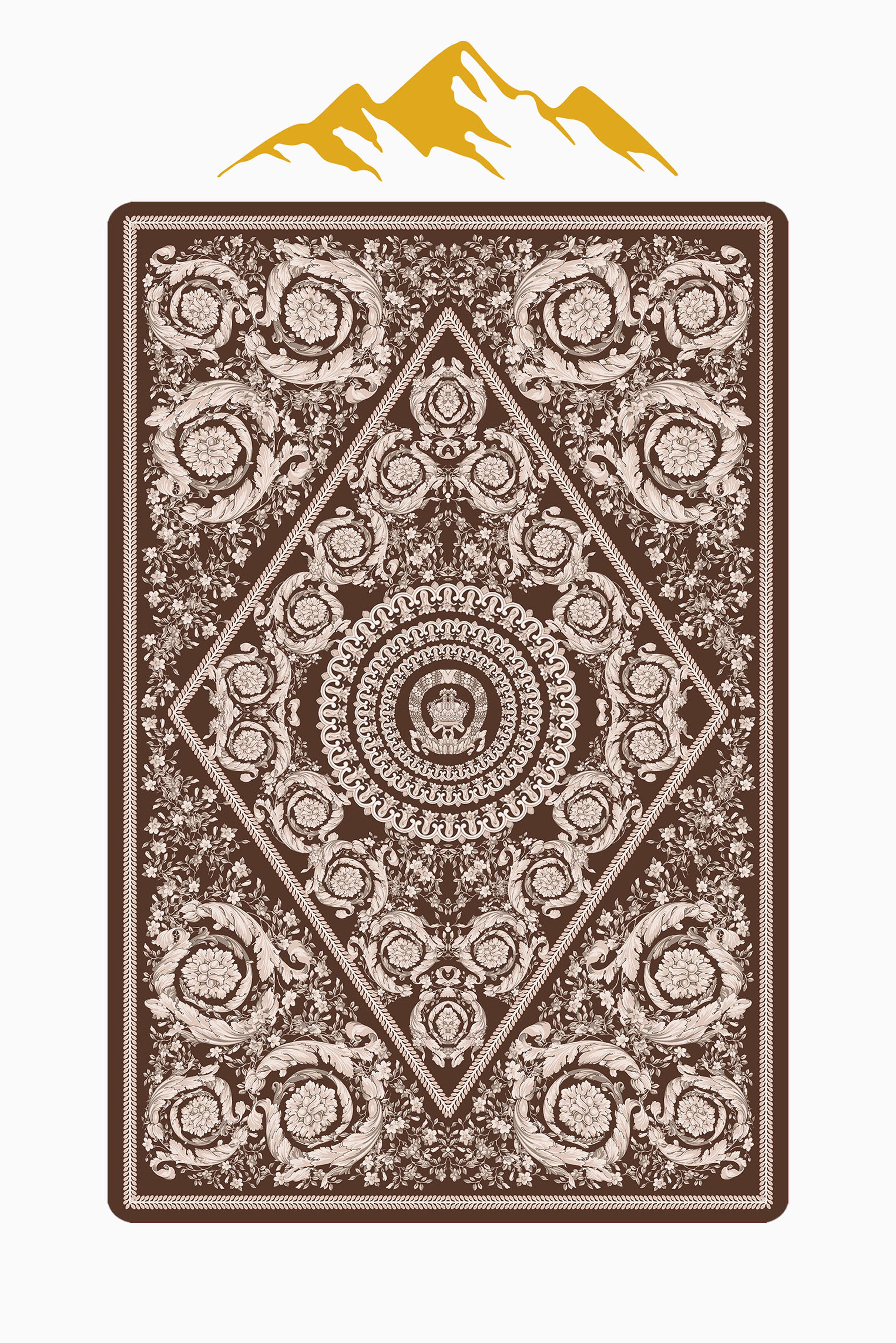 Modern Desenli Dijital Baskı Kaymaz Taban Halı H1097