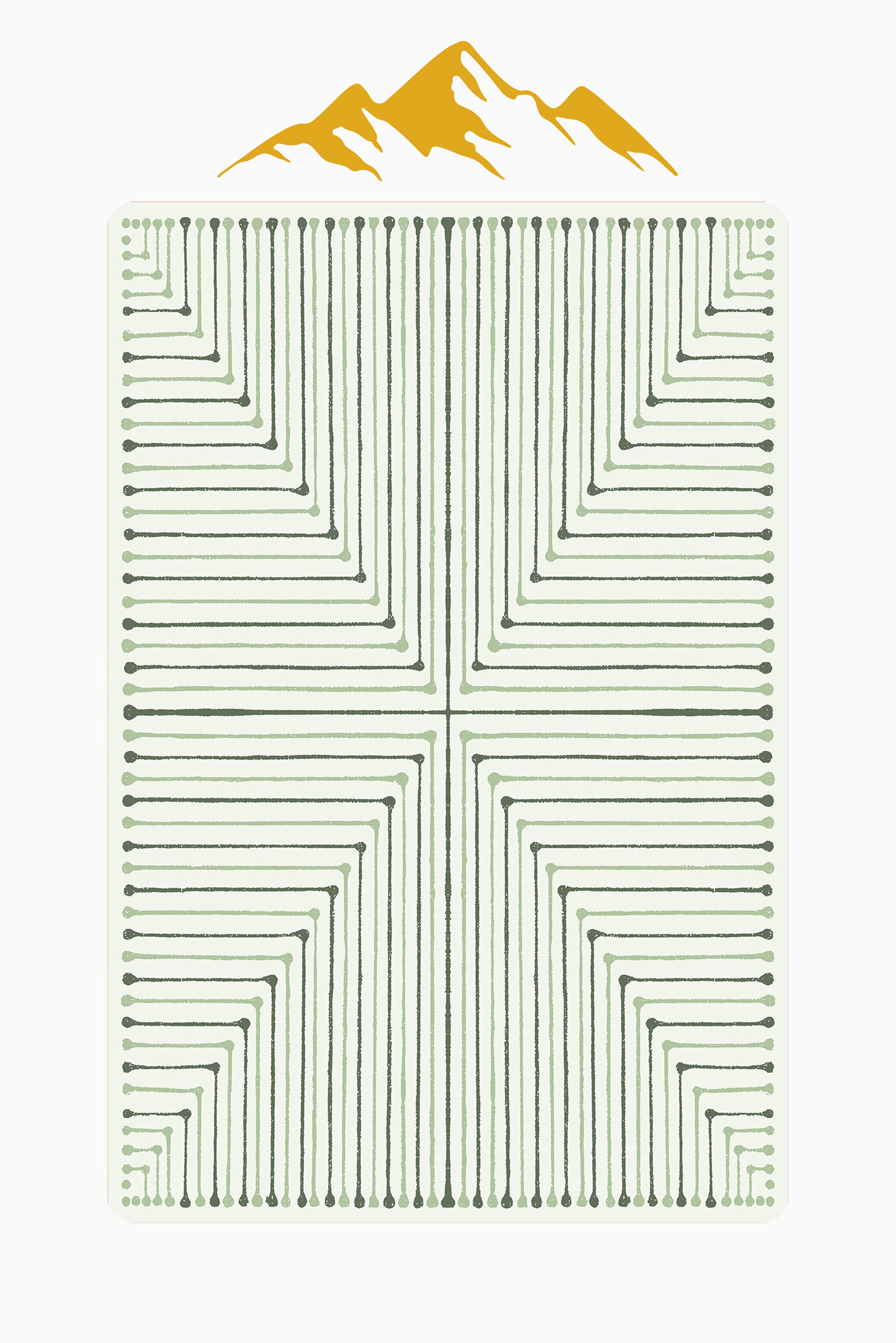 Modern Desenli Dijital Baskı Kaymaz Taban Halı H1089