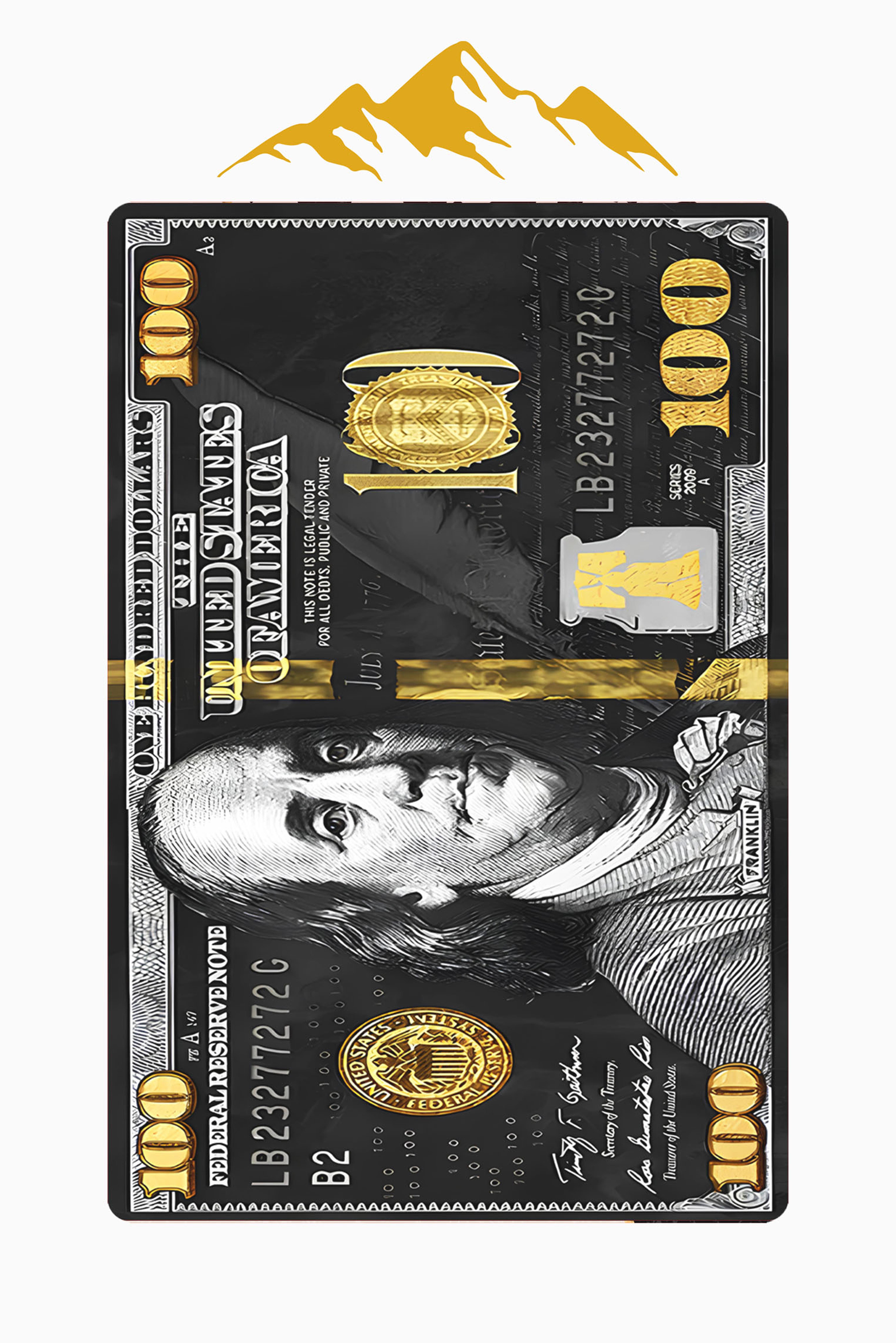 Modern Dolar Desen Dijital Baskı Kaymaz Taban Halı H0296