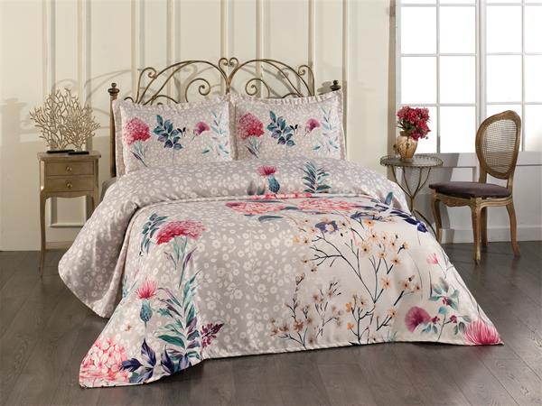 Çift Kişilik Keten Kumaş Yatak Örtüsü Seti (3 Parça)KETENÇKY0004