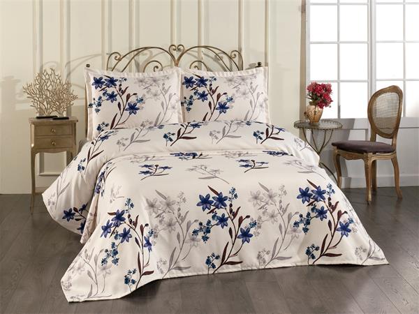 Çift Kişilik Keten Kumaş Yatak Örtüsü Seti (3 Parça)KETENÇKY0003