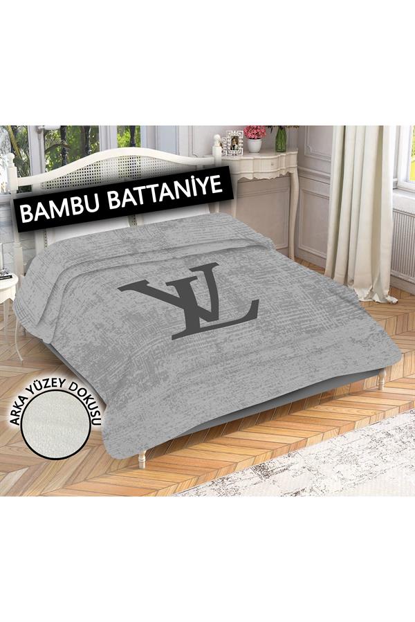Dekoratif Modern Desenli %100 Bambu Kumaşlı Battaniye