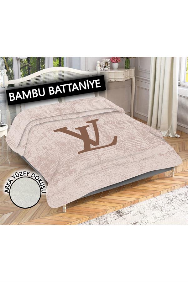 Dekoratif Modern Desenli %100 Bambu Kumaşlı Battaniye