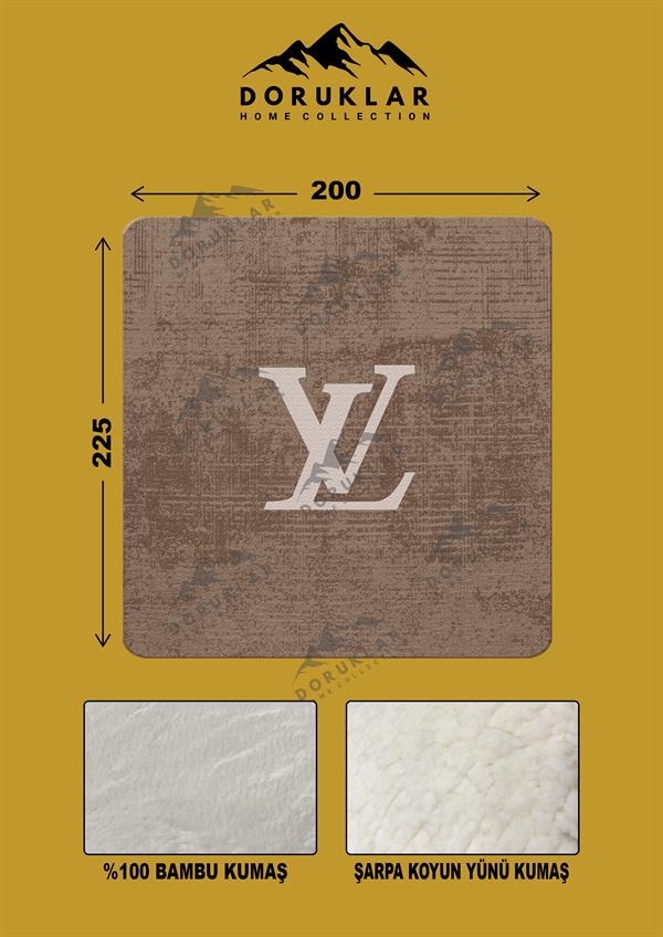 Dekoratif Modern Desenli %100 Bambu Kumaşlı Battaniye