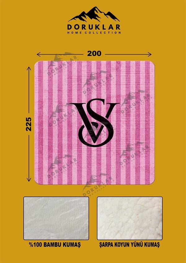 Dekoratif Modern Desenli %100 Bambu Kumaşlı Battaniye