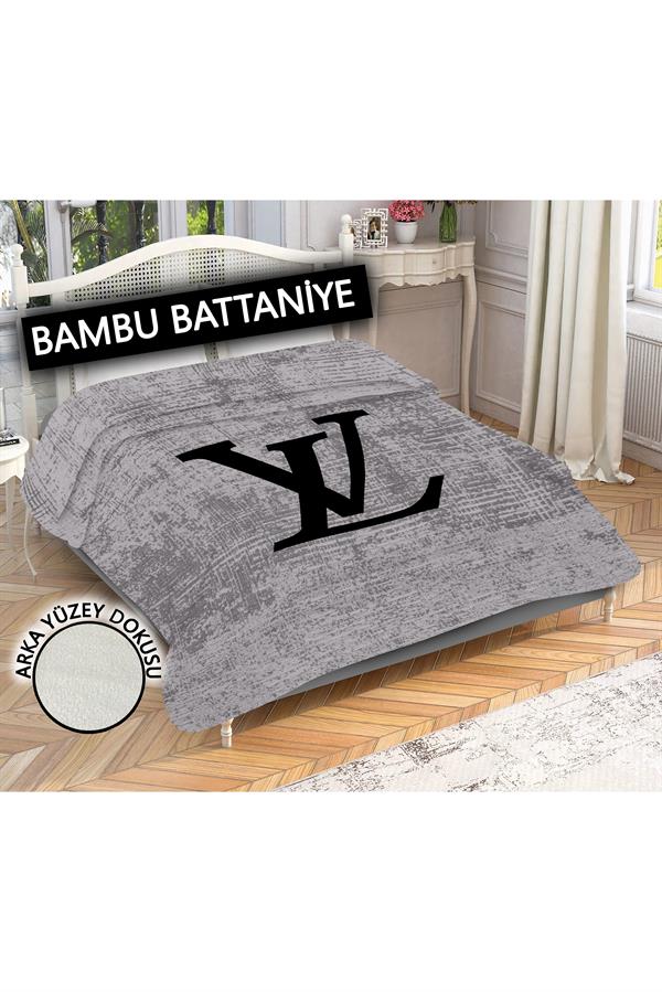 Dekoratif Modern Desenli %100 Bambu Kumaşlı Battaniye