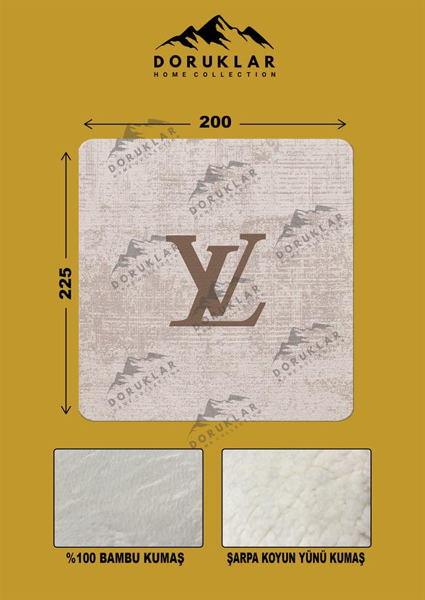 Dekoratif Modern Desenli %100 Bambu Kumaşlı Battaniye