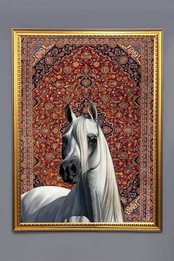 Dekoratif Modern Desenli Çerçeveli Duvar Tablosu 50x70cm RÜYA02