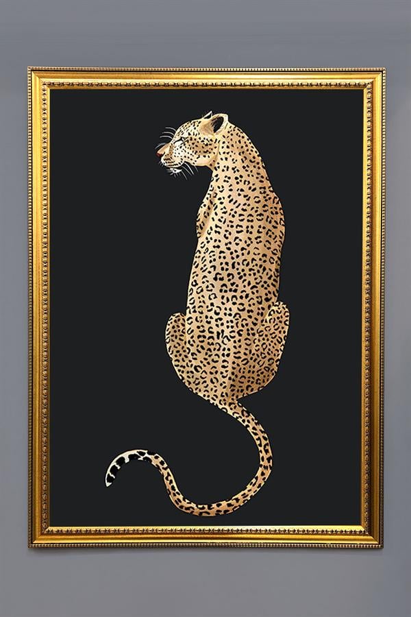 Dekoratif Modern Desenli Çerçeveli Tablo Duvar Tablosu 50x70cm