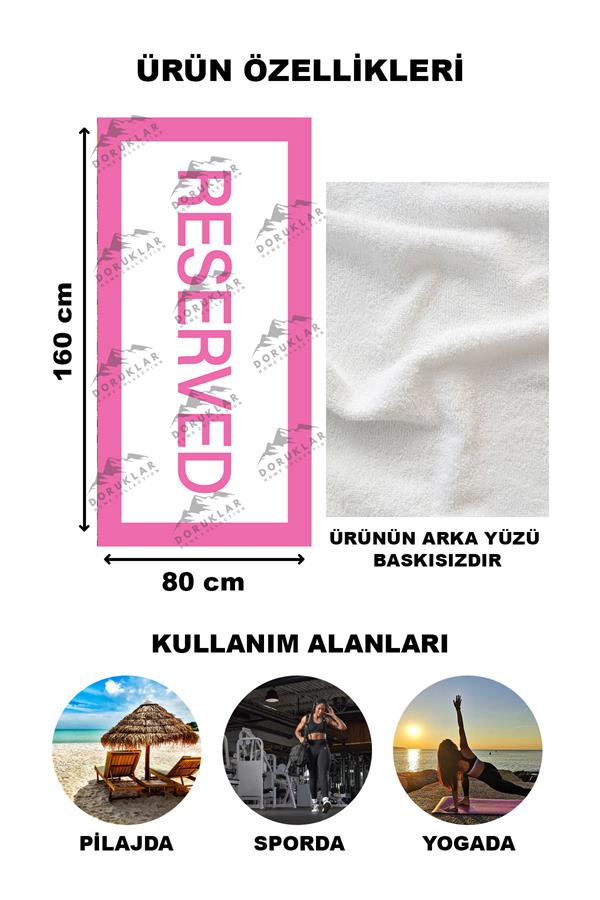 Dekoratif Modern Desenli Plaj Deniz Havlusu Peştamal 80x160 CM PİKA07