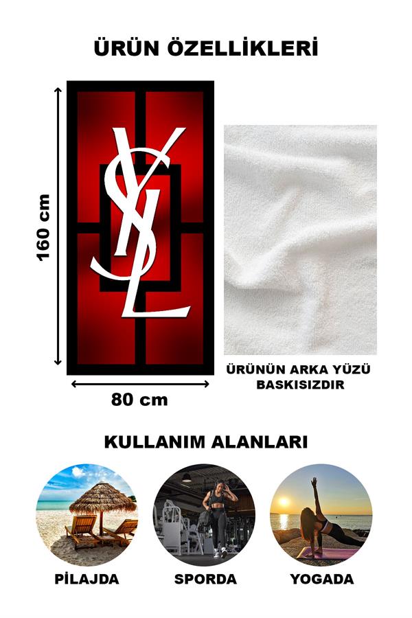 Dekoratif Modern Desenli Plaj Deniz Havlusu Peştamal 80x160 CM LUX26